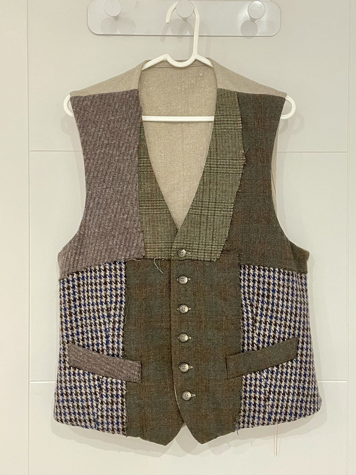 Fortela Fortela patchwork waistcoast Size 38R - 1 Thumbnail