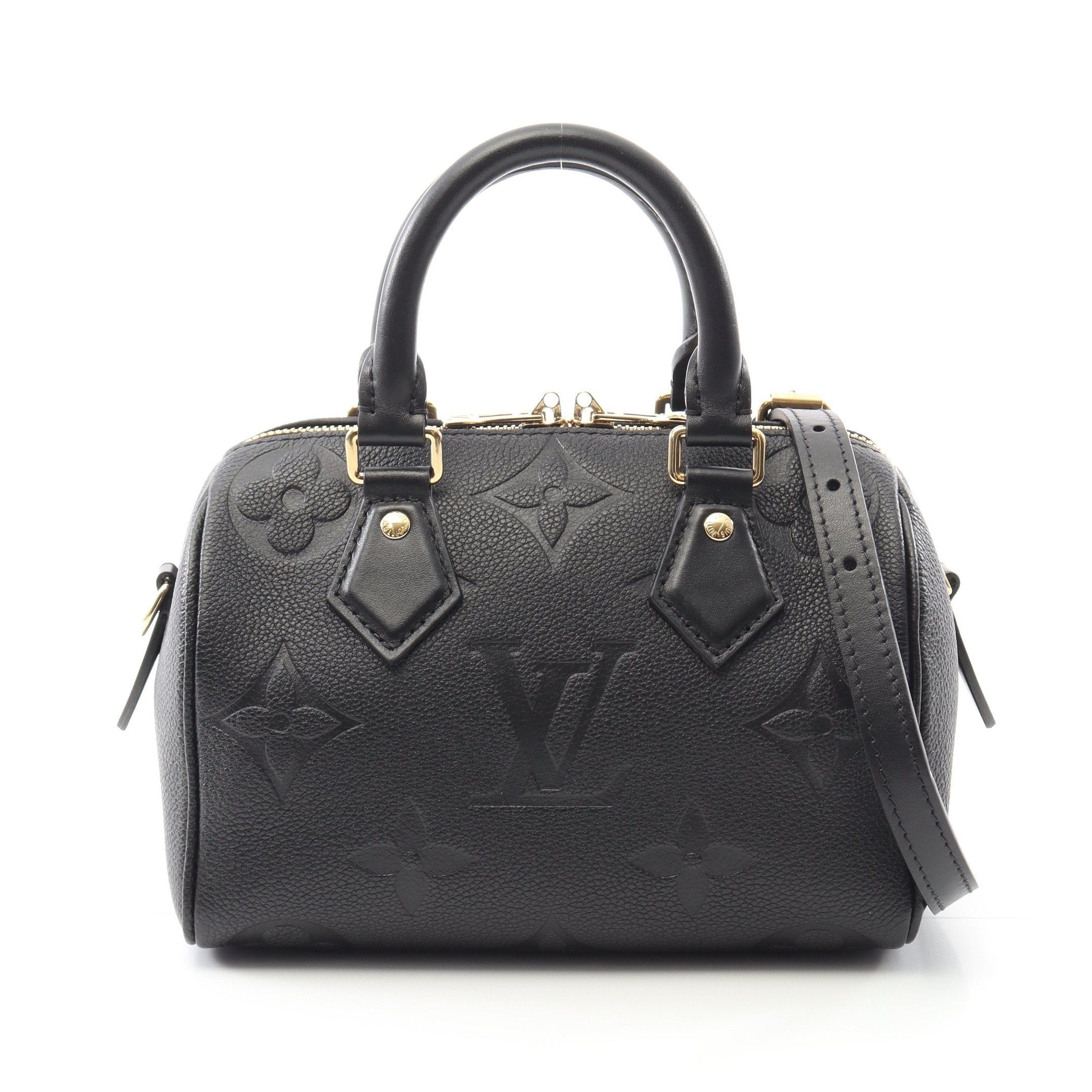 Louis Vuitton Louis Vuitton Speedy 20 Monogram Empreinte Handbag Leather Black Size ONE SIZE - 1 Thumbnail
