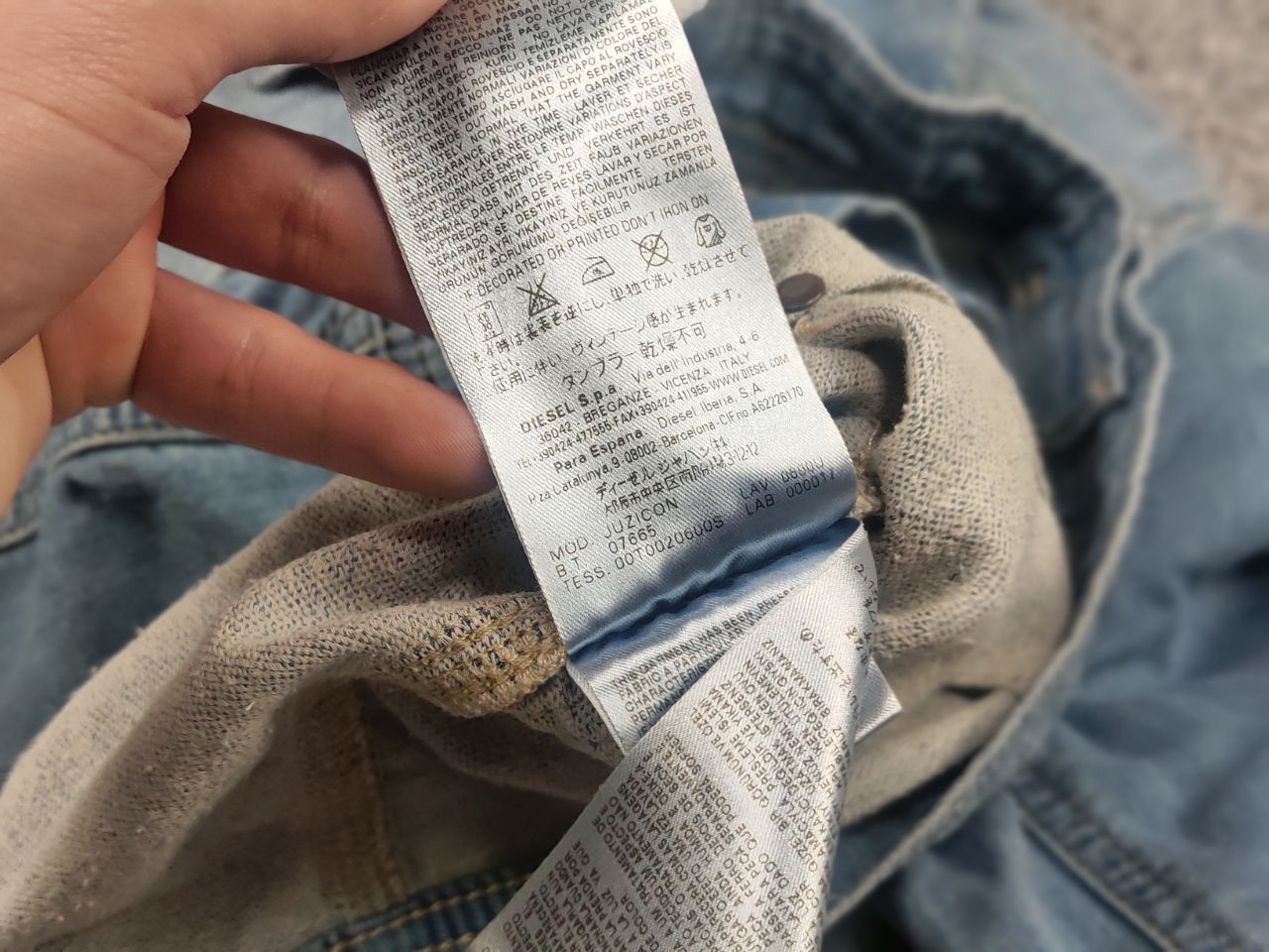 Diesel Vintage 90's Diesel Elshar Ne Juzicon denim stretch Jacket Size US S / EU 44-46 / 1 - 17 Thumbnail