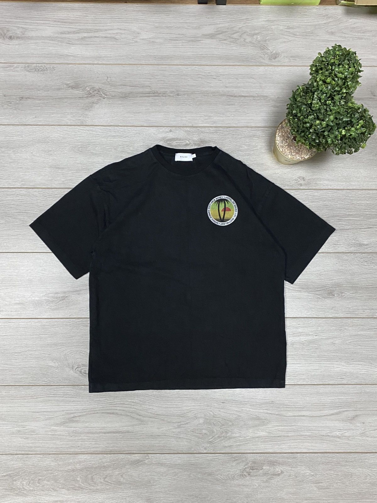 Rhude RHUDE TWIN PALMS TEE Size US M / EU 48-50 / 2 - 2 Thumbnail