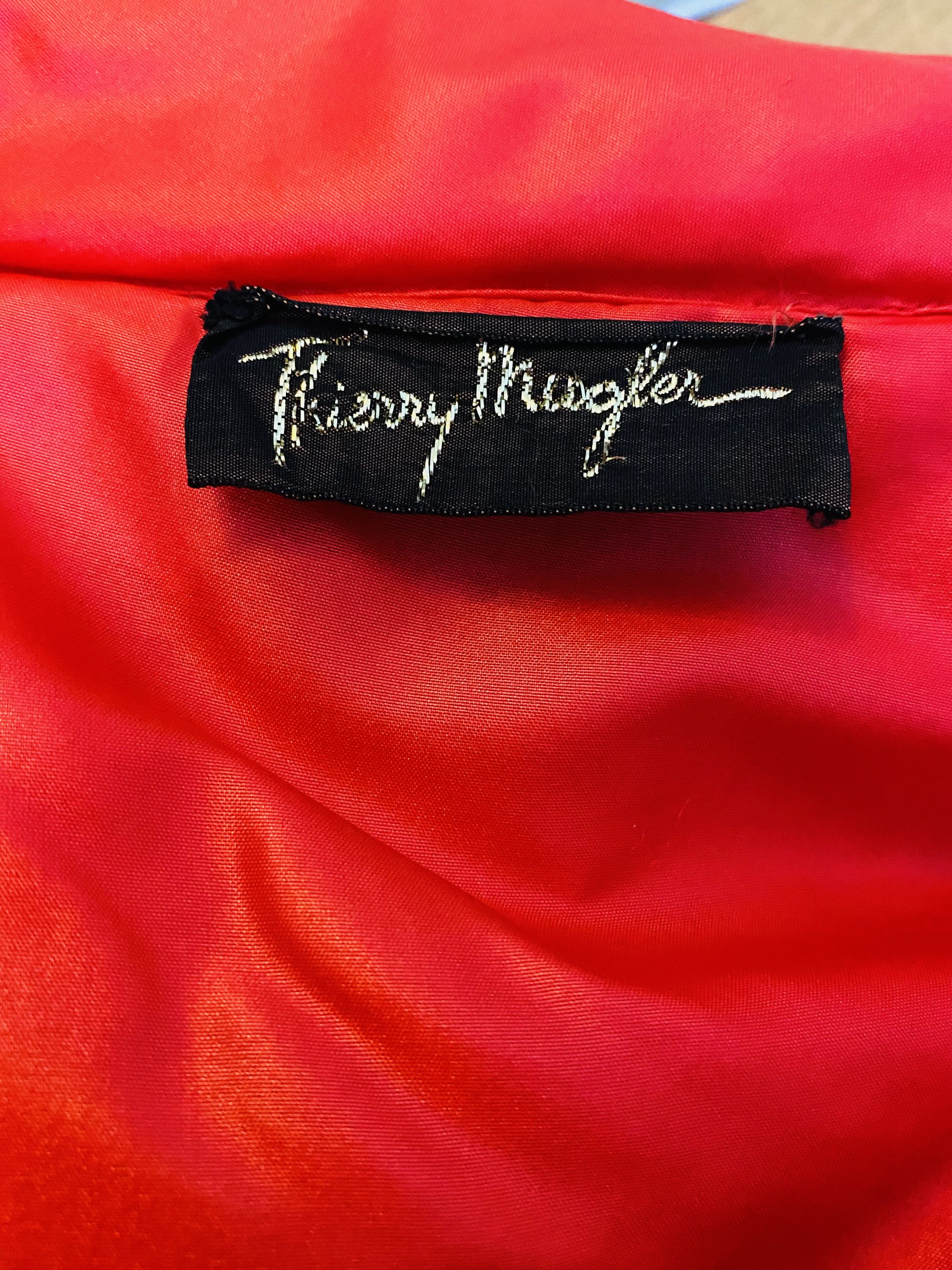 Thierry Mugler Thierry Mugler FW83 Red Armor 80s Oversize Coat Jacket Size US S / EU 44-46 / 1 - 11 Thumbnail