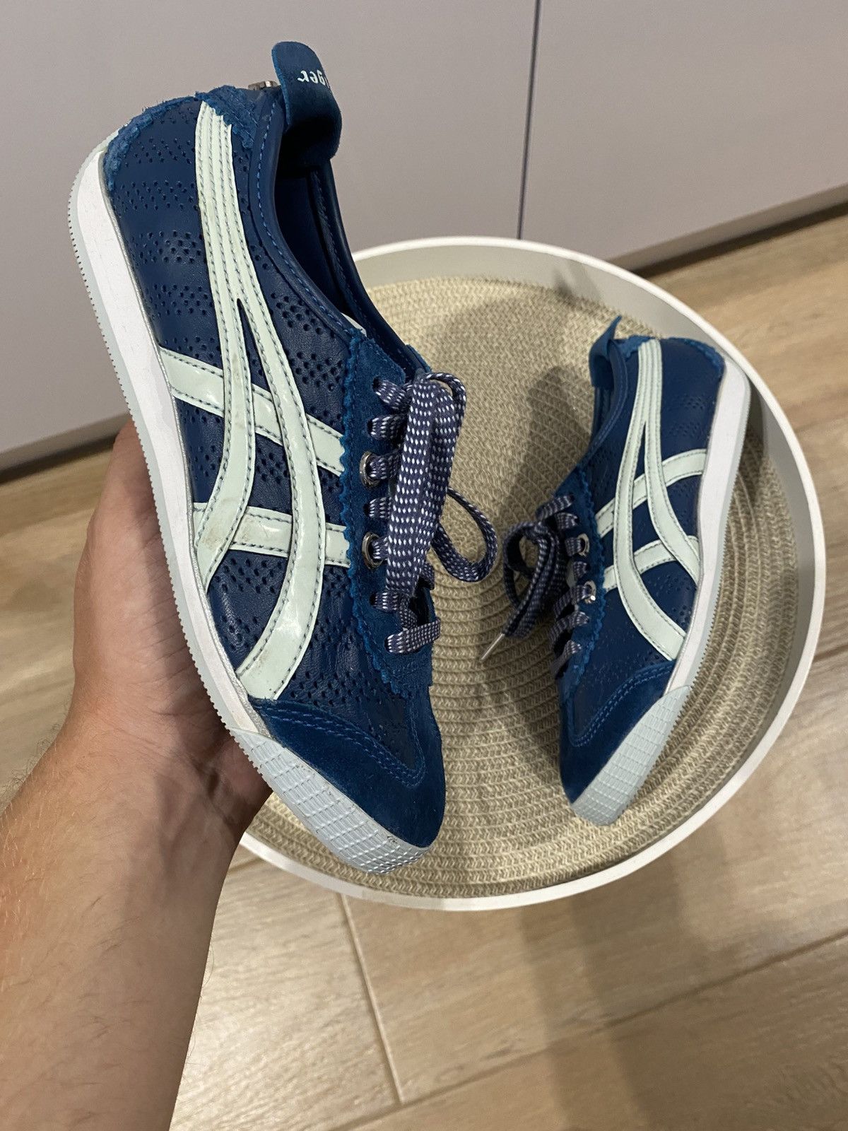 Asics ASICS x Mini Cooper Onitsuka Tiger Blue Low Top Sneakers 36 Size US 6 / IT 36 - 1 Thumbnail