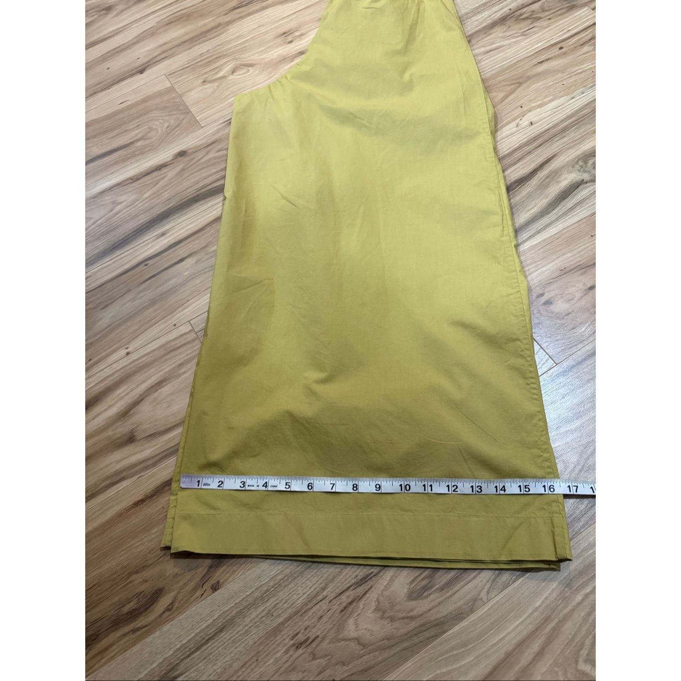 DOEN Doen Women's Yellow/Green Valentin Pleated Cotton-poplin Wid Size 30" / US 8 / IT 44 - 11 Thumbnail