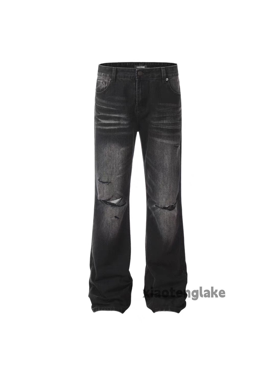 Jean × Vintage washed faded cleanfit yuppie bootcut damaged jeans Size US 32 / EU 48 - 7 Thumbnail