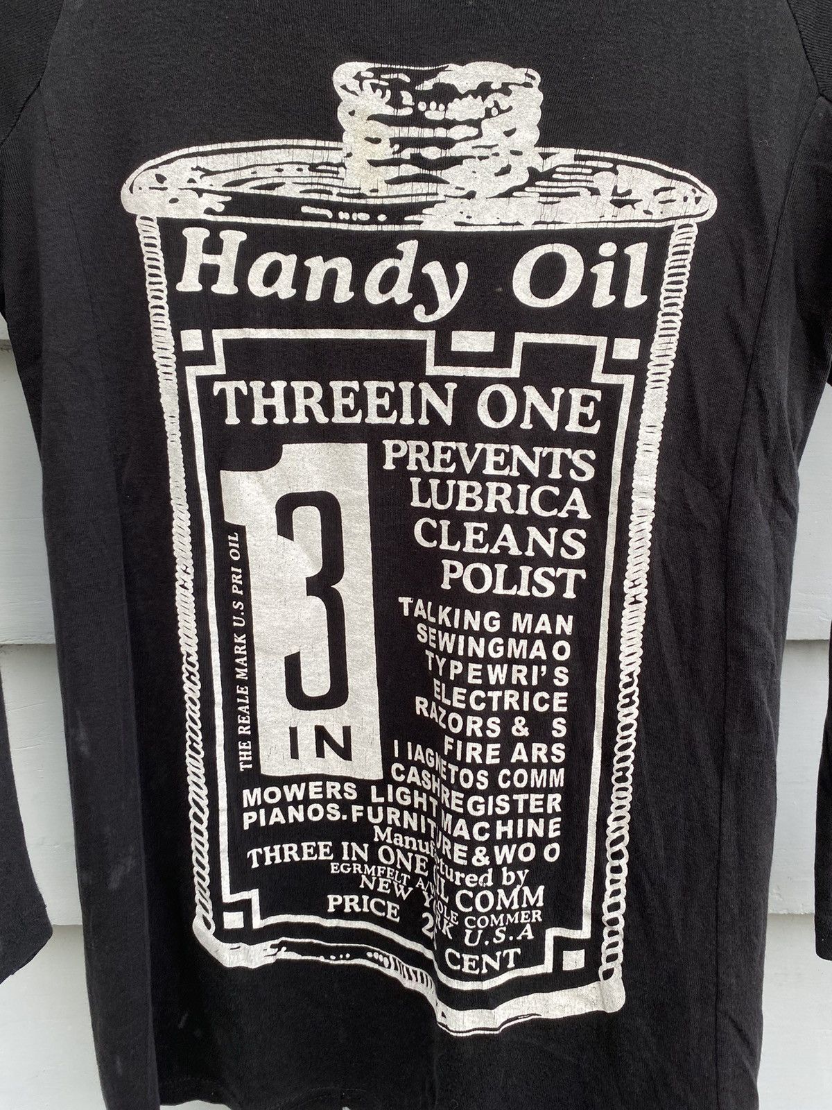 Vintage Japanese Handy Oily 3in1 Poem Slim Fit Longsleeve Tshirt Size US M / EU 48-50 / 2 - 7 Thumbnail