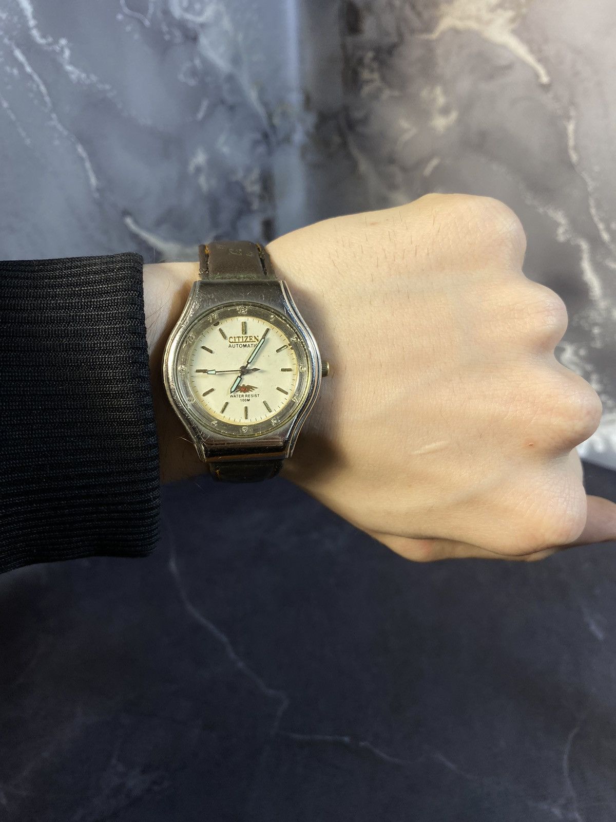 Citizen × Vintage Vintage Citizen Leather Strap Watch Japanese Brand Size ONE SIZE - 4 Thumbnail