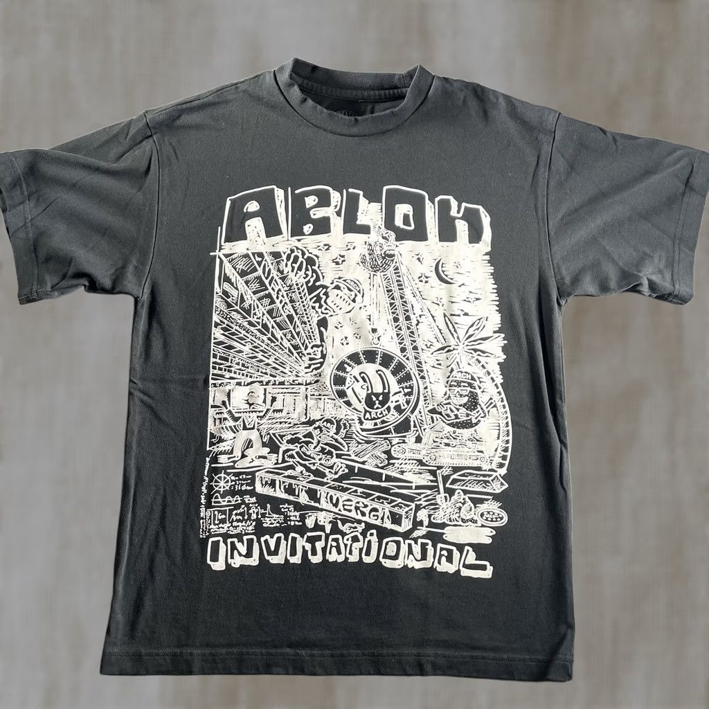 Vintage Virgil Abloh Shirt Men’s Small Abloh Invitational Arch Design Black Miami Skate T-Shirt Men S Short Sleeve Cotton Black Arch Designer Mens Size US S / EU 44-46 / 1 - 1 Thumbnail