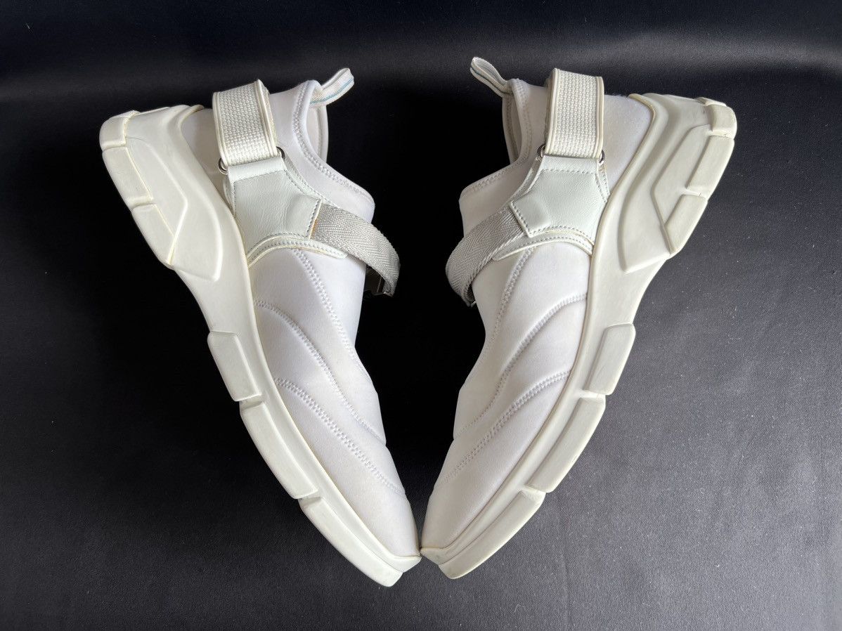 Prada PRADA Fabric/Leather Sneakers White Size 8 Size US 10 / EU 43 - 4 Thumbnail