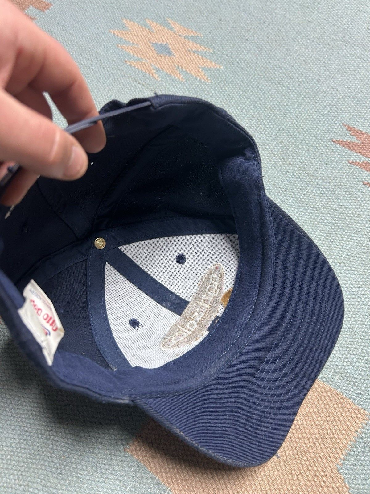 Vintage Vtg SnapBack hat Agri Sales Michigan bean people farm blue Size ONE SIZE - 7 Thumbnail