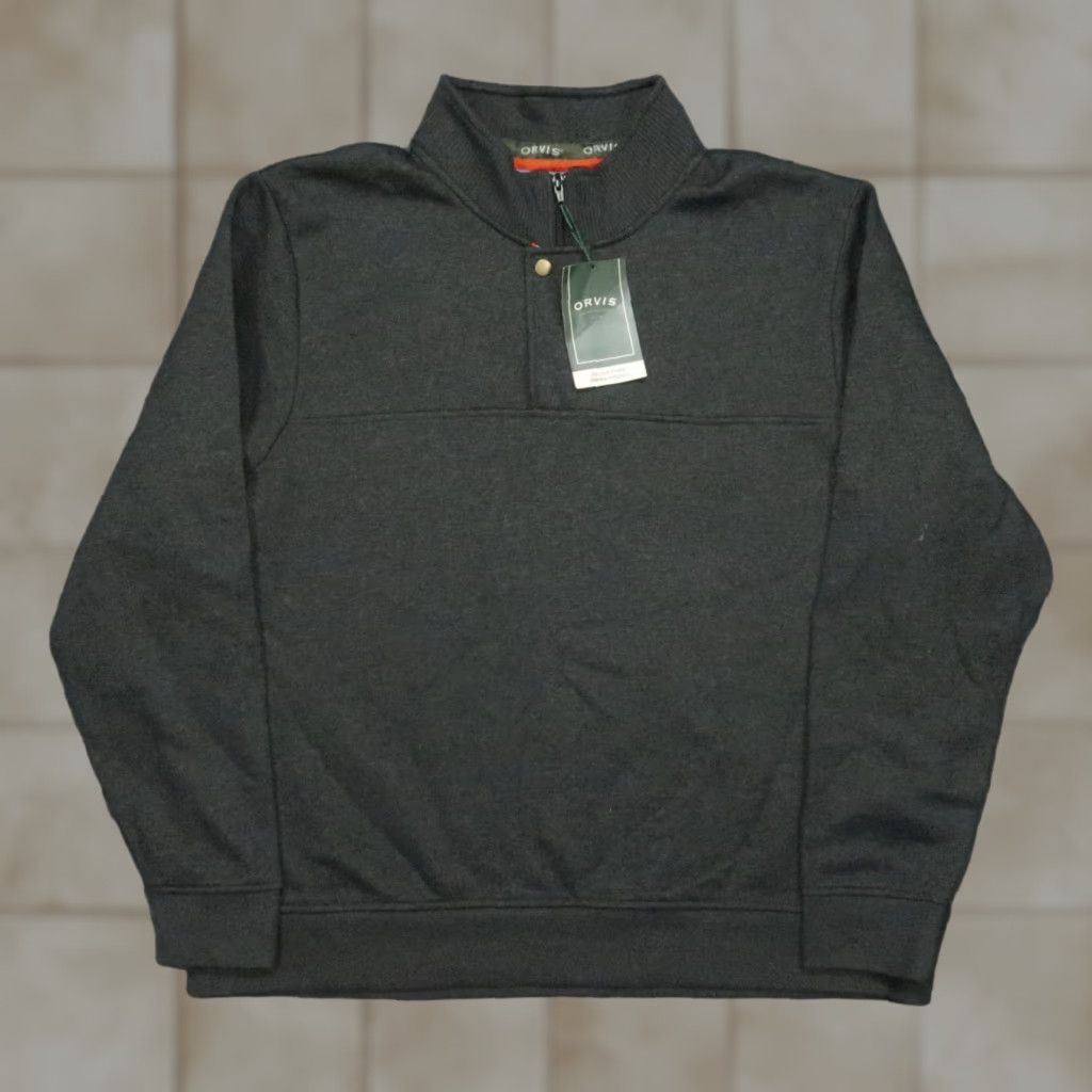 Orvis Orvis Pullover Men 2XL Gray Signature Sweatshirt Fleece Quarter Zip NWT Mock Neck Casual Size US XXL / EU 58 / 5 - 1 Thumbnail