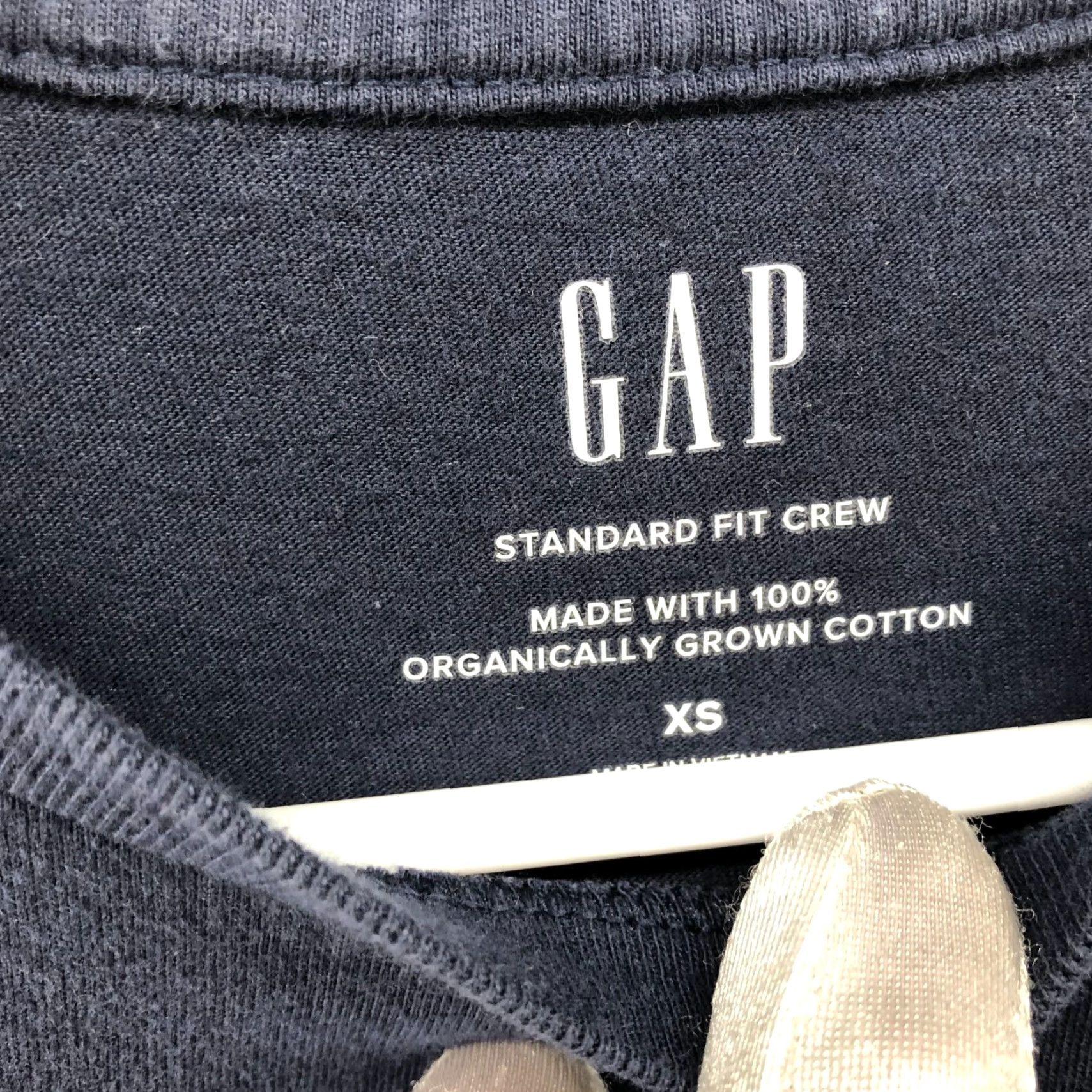 Gap Gap Mens XS Crew Neck T-Shirt Short Sleeve Organic Cotton Navy Blue Lightweight Size US XS / EU 42 / 0 - 5 Thumbnail