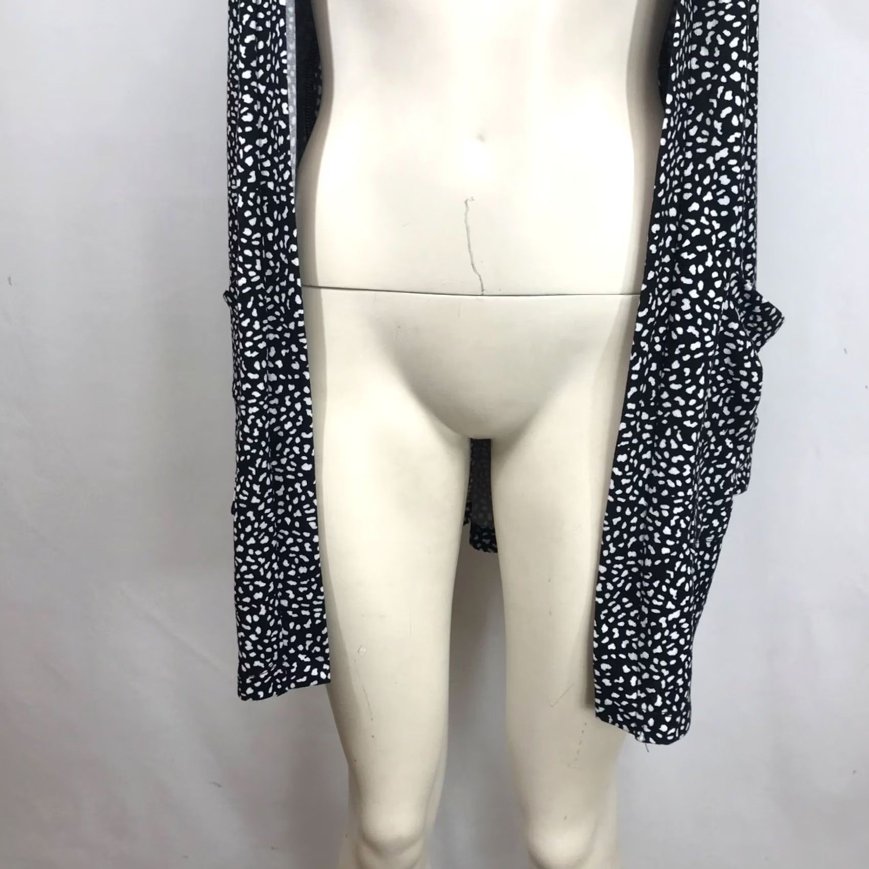 Sanctuary SANCTUARY BLACK/WHITE Long Sleeve Open Front Cardigan Sweater Womens XS Size XS / US 0-2 / IT 36-38 - 4 Thumbnail