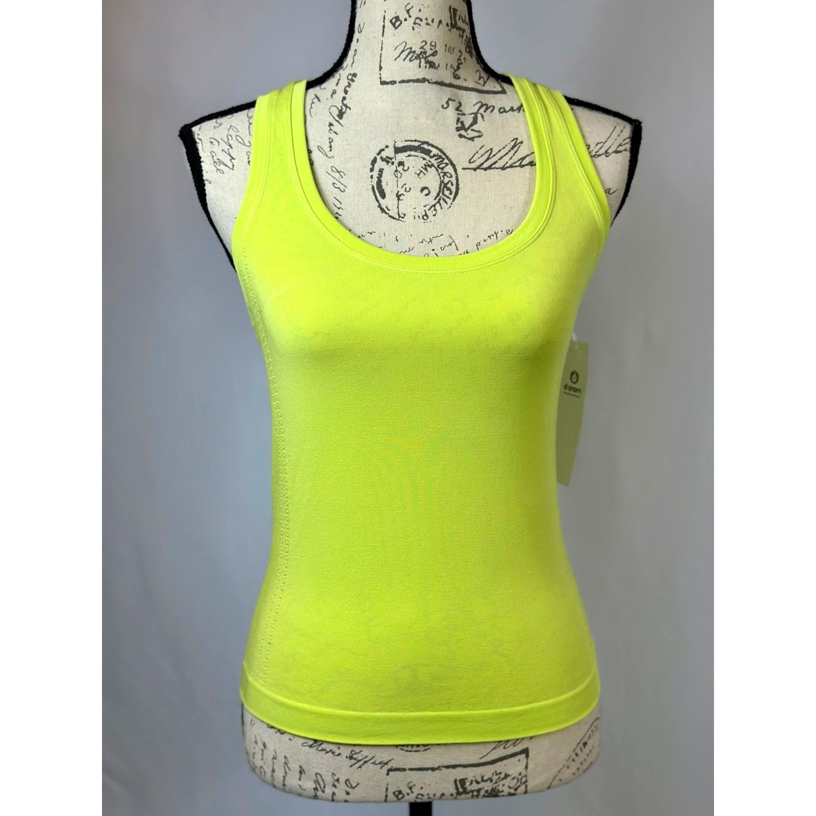 Other Mono B Racerback Perforated Tank Neon Green S Size S / US 4 / IT 40 - 2 Thumbnail