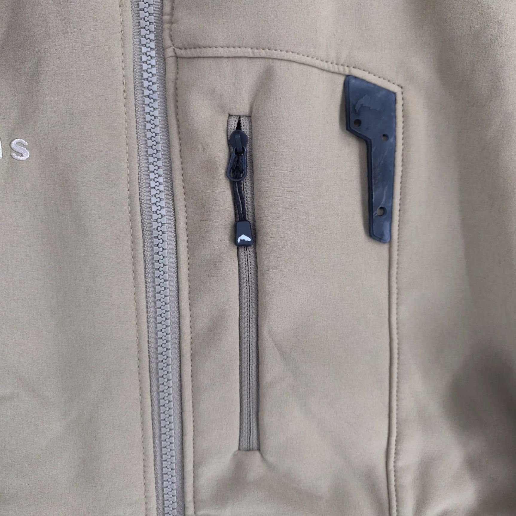 Vintage Simms Freestone Soft Shell Jacket Mens Small Brown Full Zip Windbreaker Size US S / EU 44-46 / 1 - 7 Thumbnail
