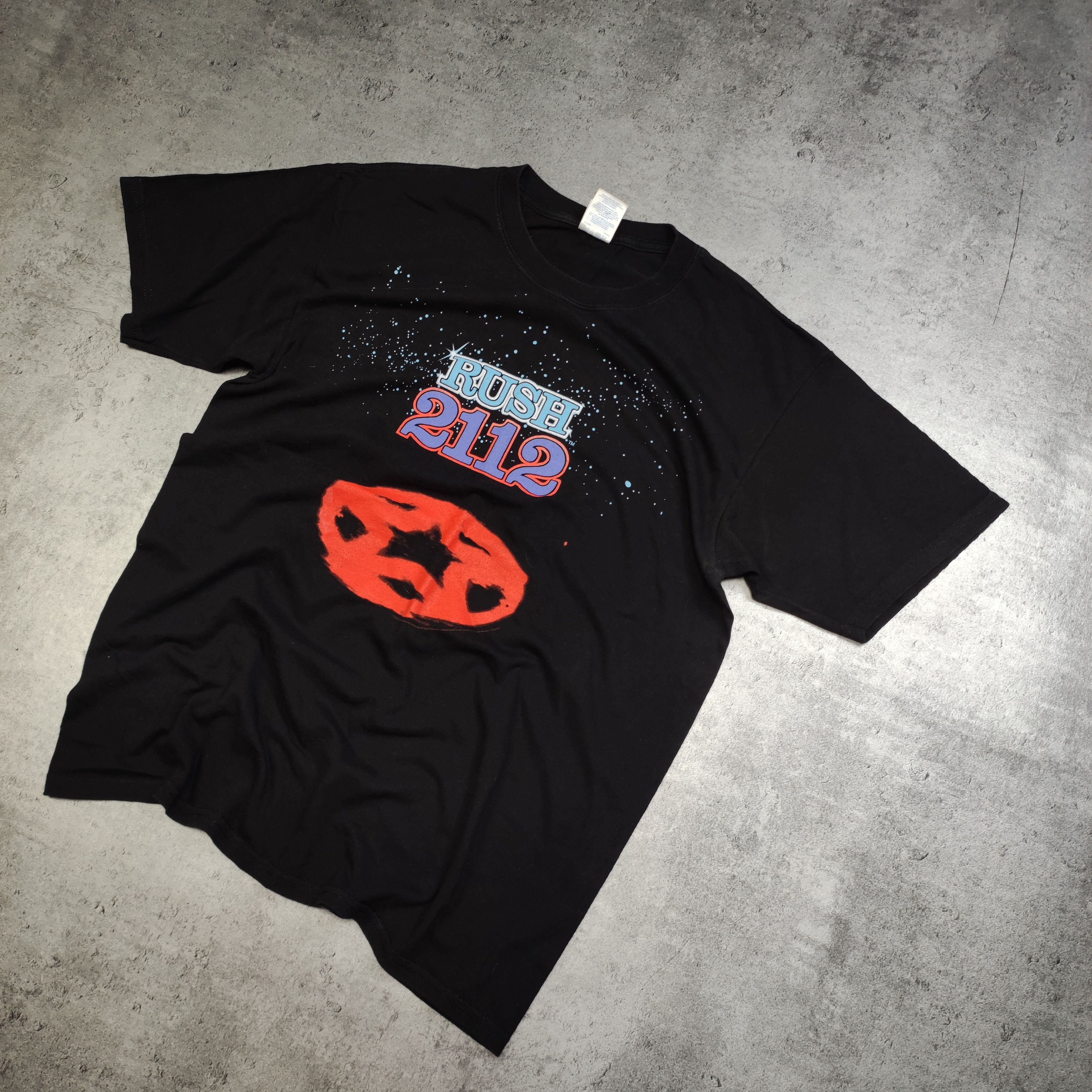 Band Tees × Vintage Vintage RARE 90s Rush 2112 Rock Tour Merch Promo Tee Size US L / EU 52-54 / 3 - 2 Thumbnail