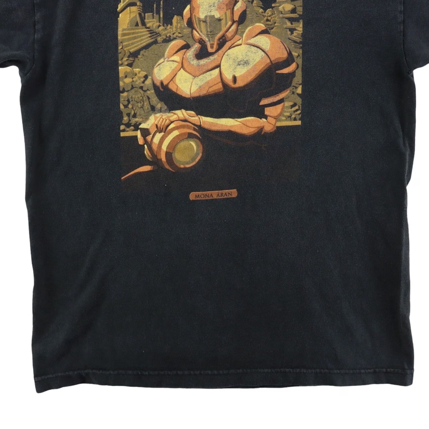 Nintendo Metroid Nintendo Mens T Shirt MONA ARAN BLACK Vintage RARE Medium ALSTYLE Apparel & Activewear Shirt Mens Black Video Game 90s Size US M / EU 48-50 / 2 - 7 Thumbnail