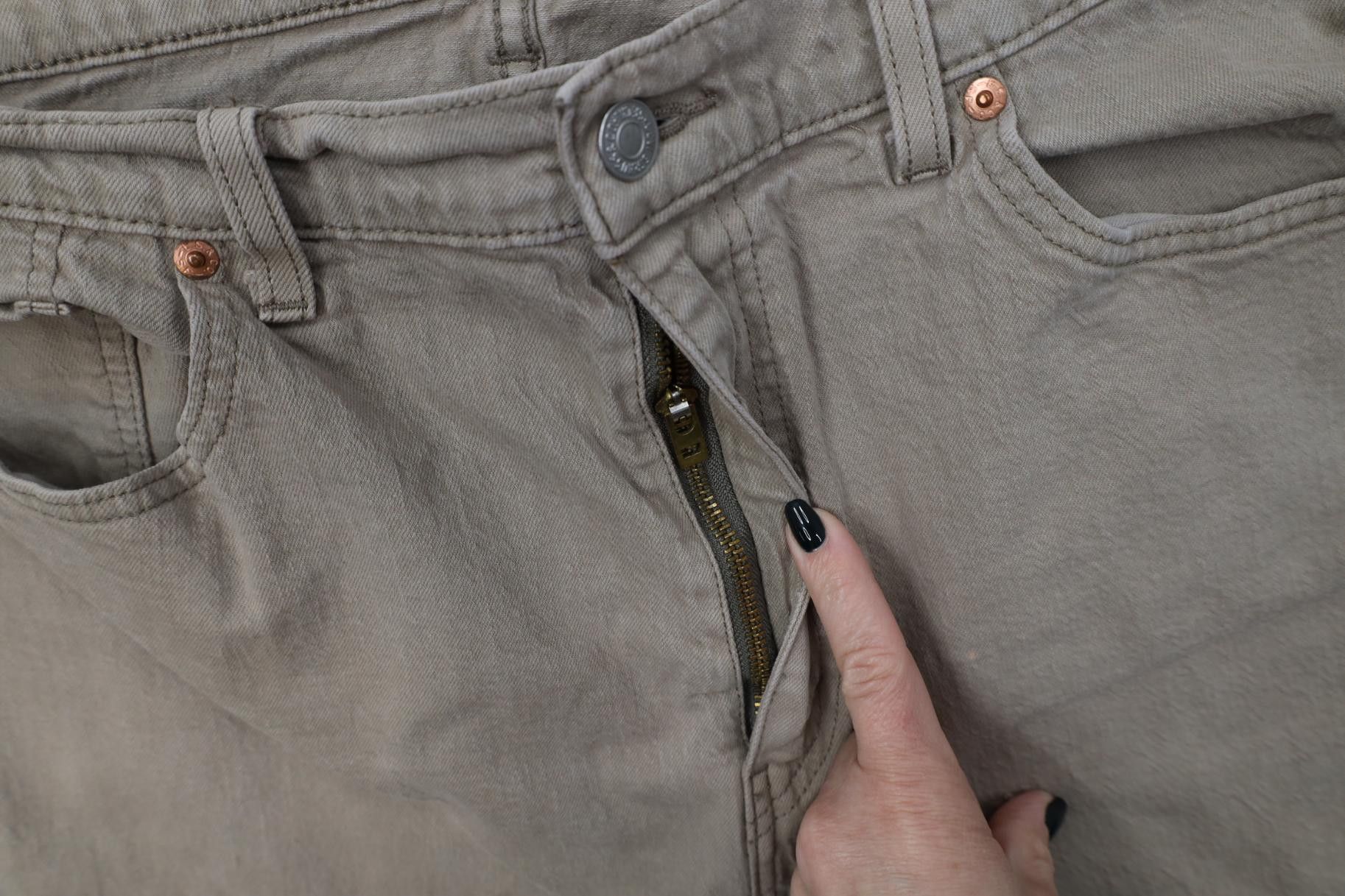 Levi's Vintage Y2K Levis 505 Regular Straight Leg Jeans Beige Size US 38 / EU 54 - 9 Thumbnail
