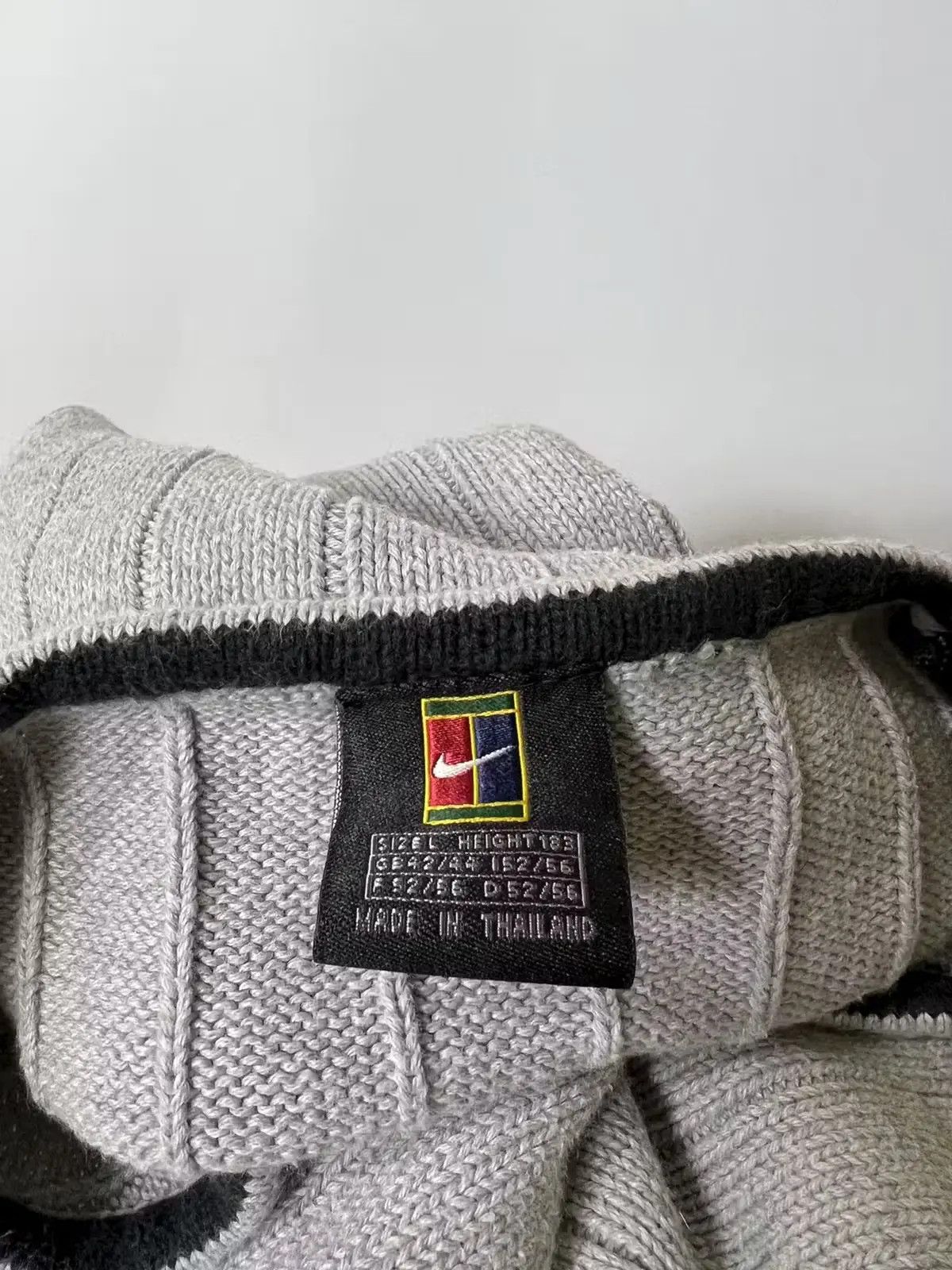 Nike × Vintage Vintage Nike court knitted y2k Size US L / EU 52-54 / 3 - 5 Thumbnail