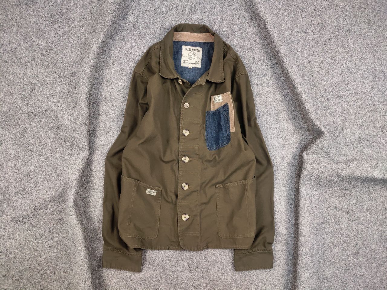 Japanese Brand Vintage Japanese Hand Crafted Work Canvas pocket Jacket Size US XL / EU 56 / 4 - 1 Thumbnail