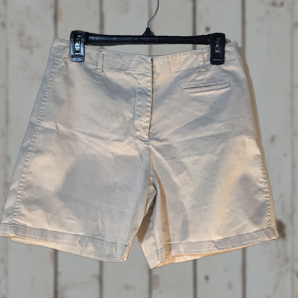 Vintage VINTAGE Mountain Lake Womens Khaki Dress Shorts Size 10 Casual Summer Pockets Cotton Spandex EUC Size 32" / US 10 / IT 46 - 1 Thumbnail