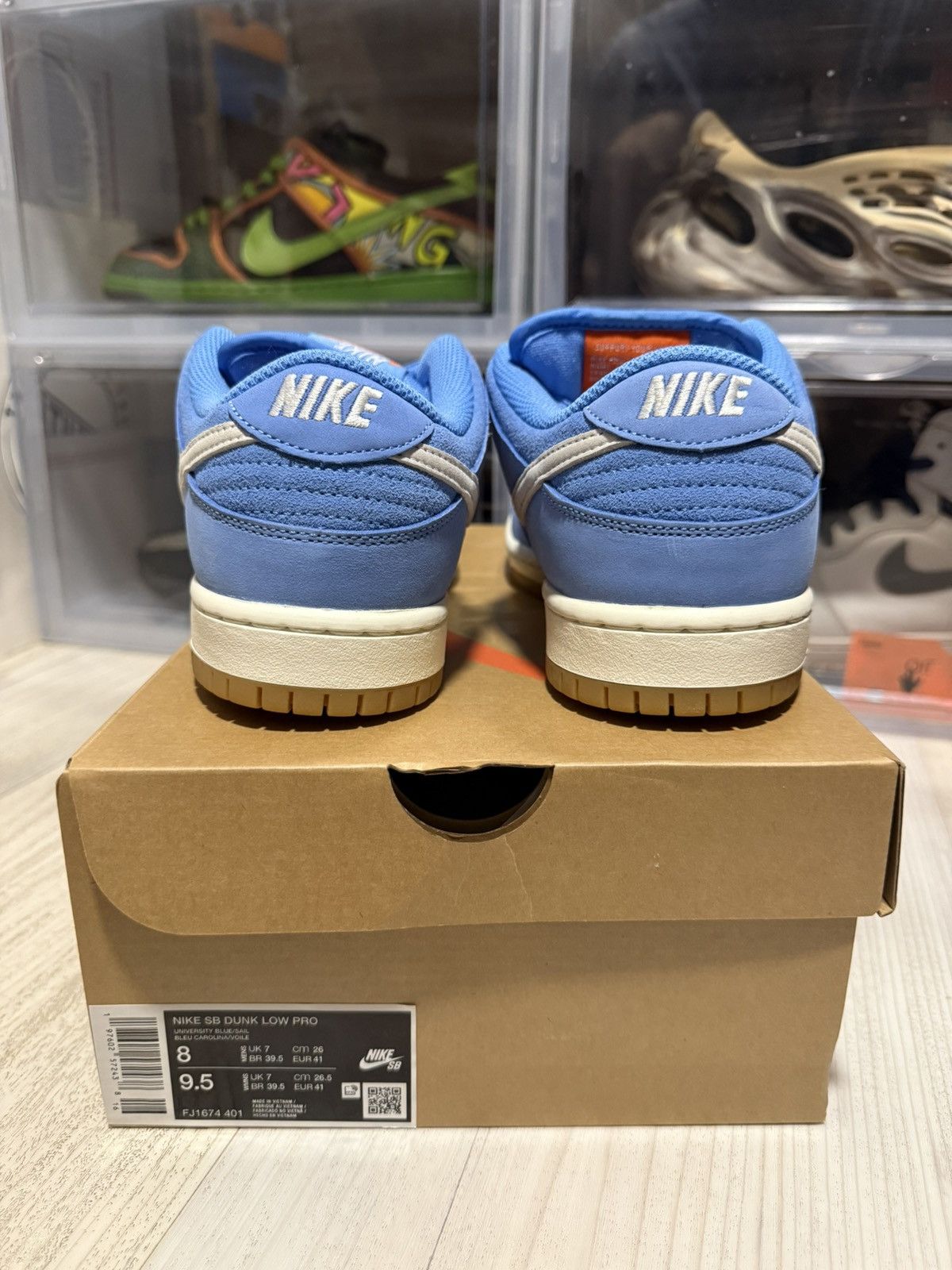 Nike SB Nike SB Dunk Low Pro University Blue Gum Size US 8 / EU 41 - 5 Thumbnail