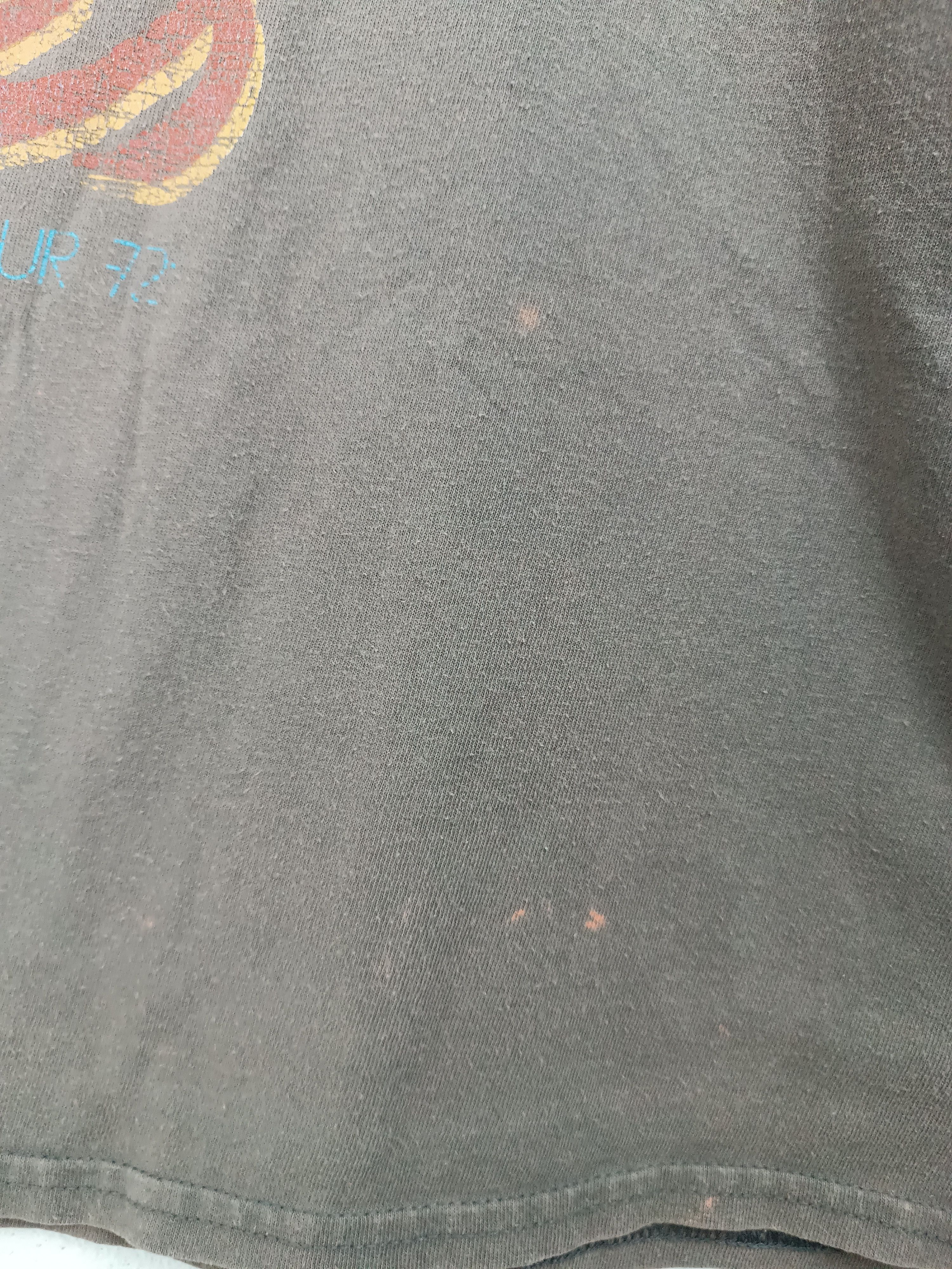 Band Tees THRASHED FADED VINTAGE ROLLING STONES US TOUR beatles who Size US XL / EU 56 / 4 - 12 Thumbnail