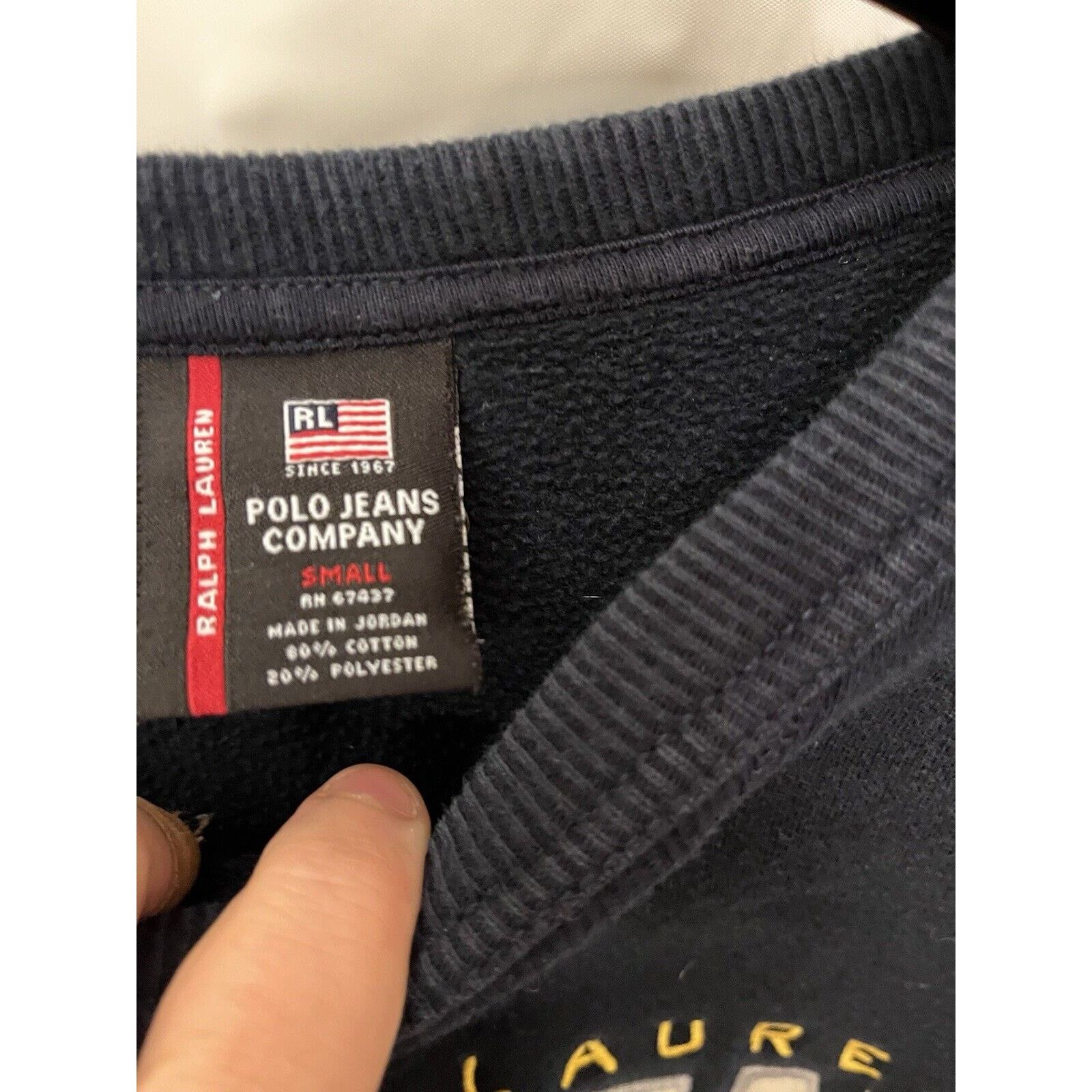Polo Ralph Lauren Men’s Polo Ralph Lauren Jeans Long Sleeve Small Blue Crew Size US S / EU 44-46 / 1 - 6 Thumbnail