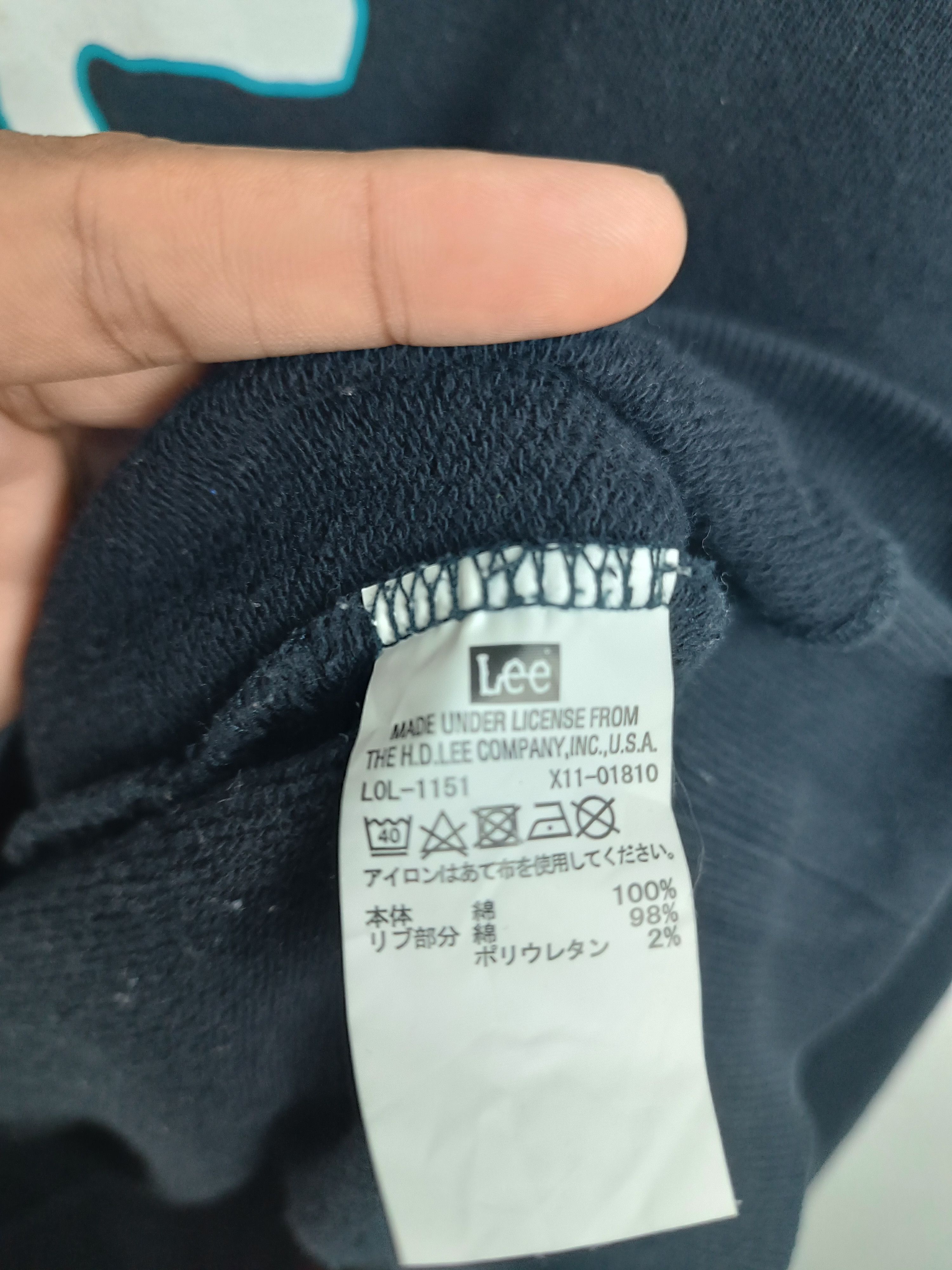 Lee VINTAGE LEE FADED SPELLOUT LOGO HOODIES Size US M / EU 48-50 / 2 - 13 Thumbnail