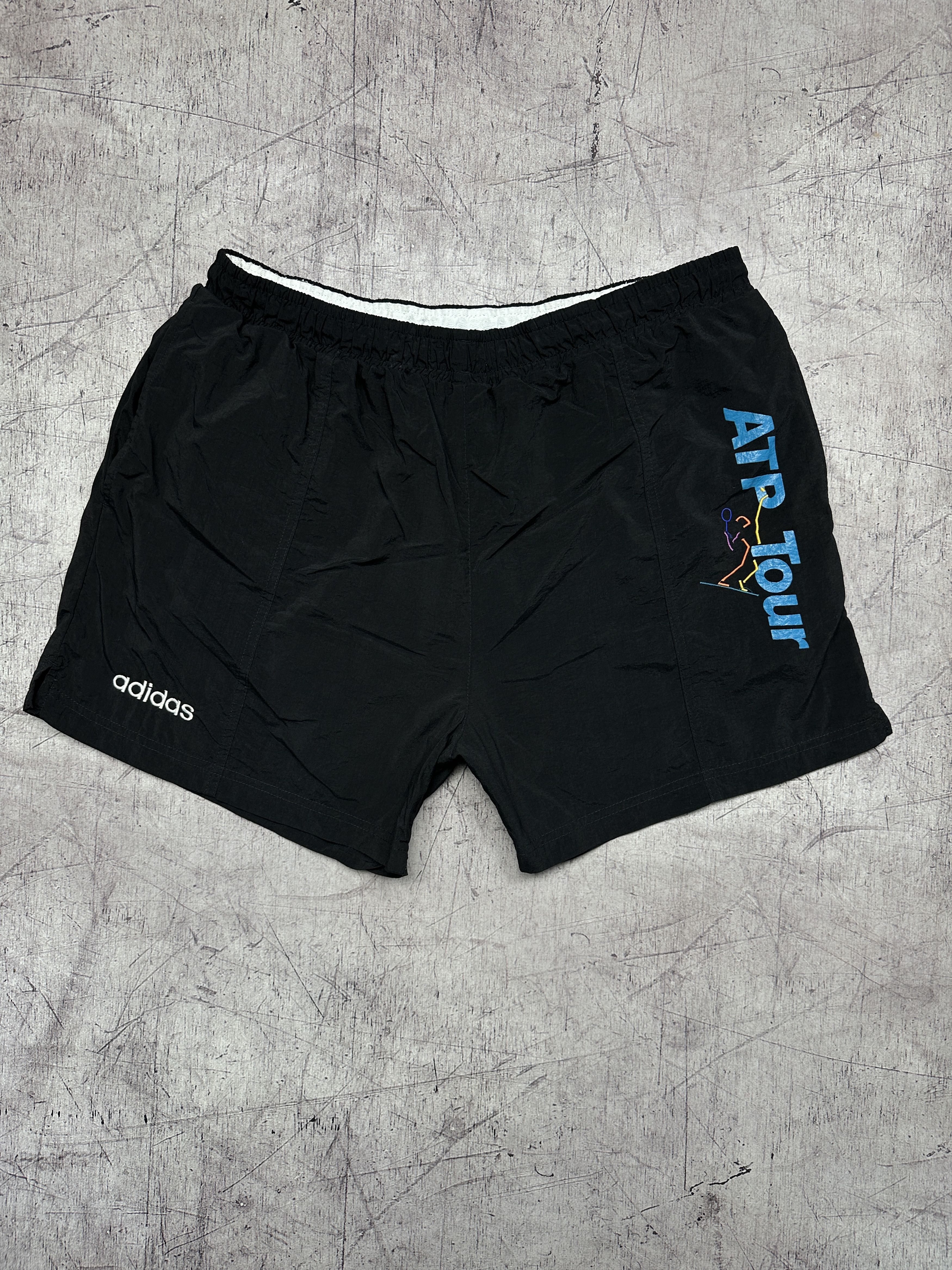 Adidas Adidas ATP Tour 90s Vintage Mens Nylon Swimming Shorts Size US 34 / EU 50 - 1 Thumbnail
