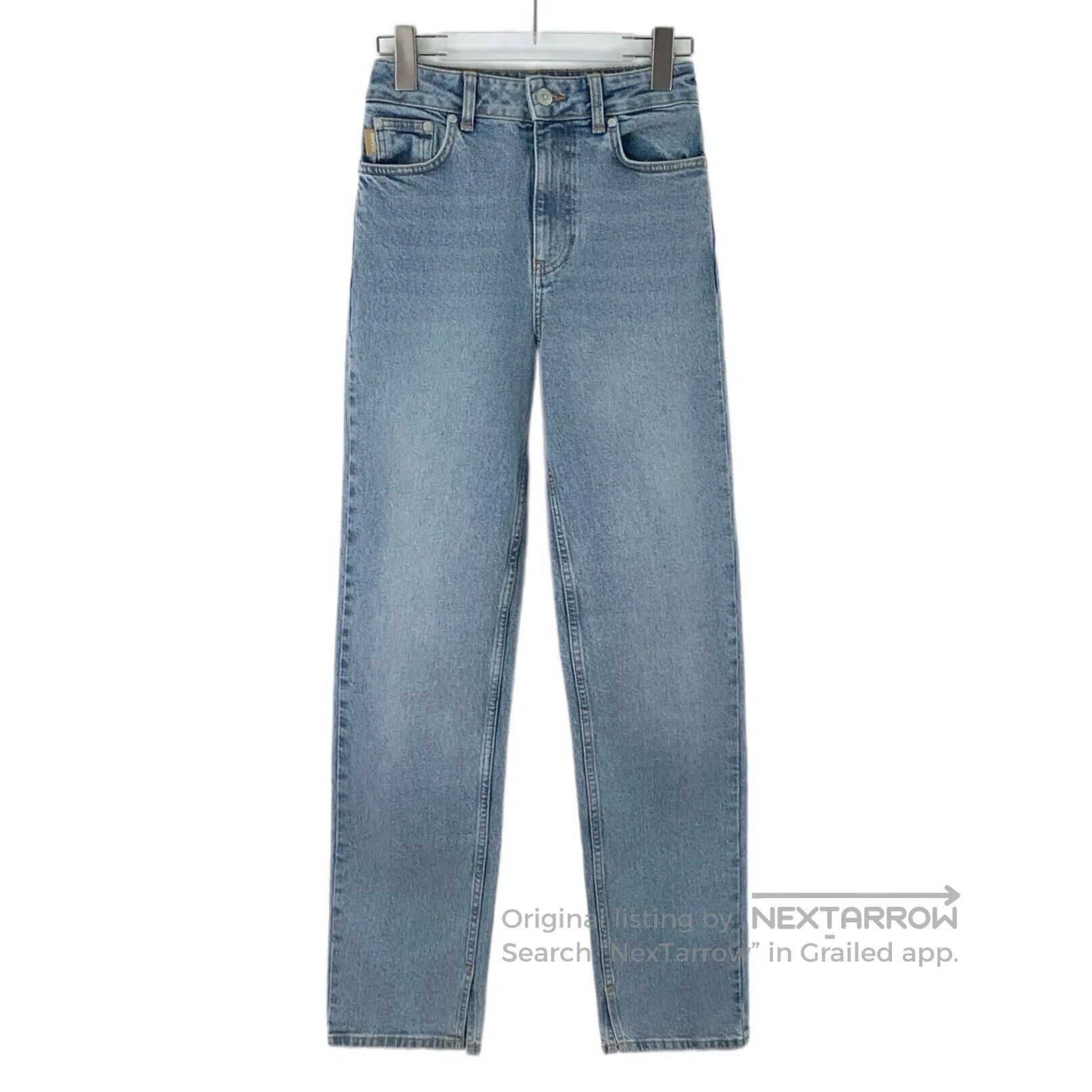 Ganni GANNI Light Blue Washed Cotton Casual Jeans| Size 25" / US 0 / IT 36 - 1 Thumbnail