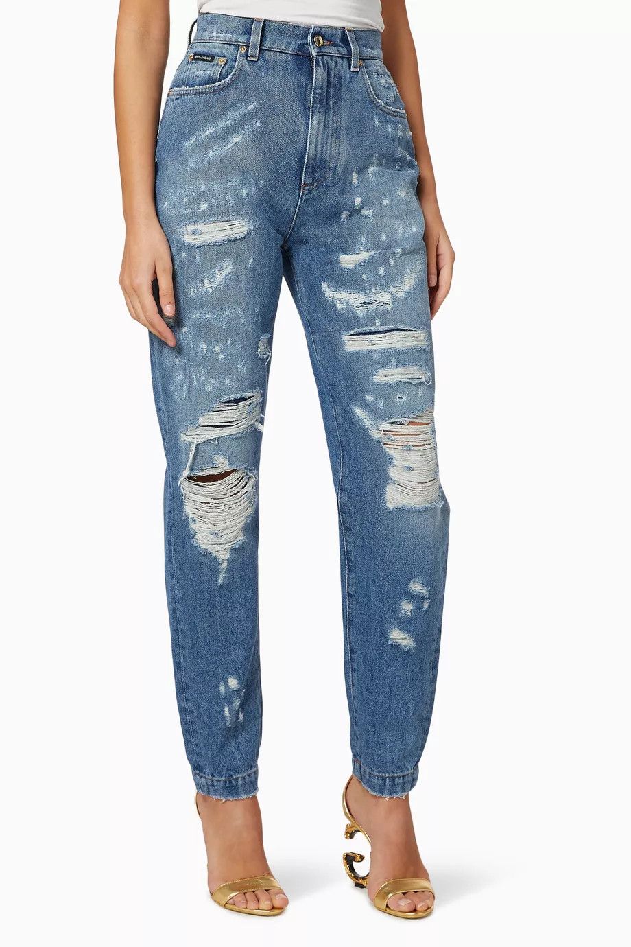 Dolce & Gabbana o1y0825 Denim Pant in Blue Size 26" / US 2 / IT 38 - 1 Thumbnail