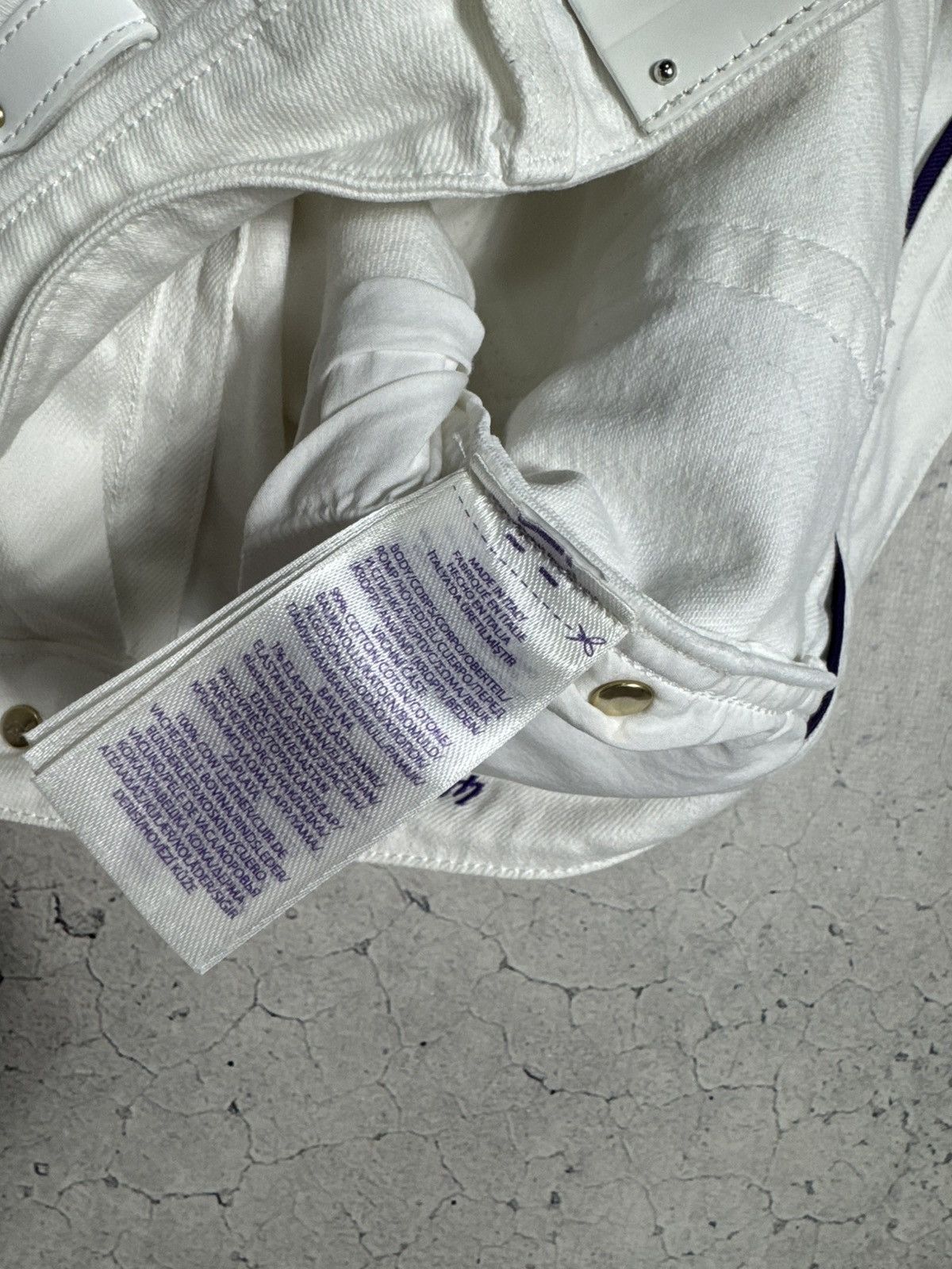 Ralph Lauren Purple Label Ralph Lauren Purple Label Luxury Denim Jeans White Size US 30 / EU 46 - 6 Thumbnail