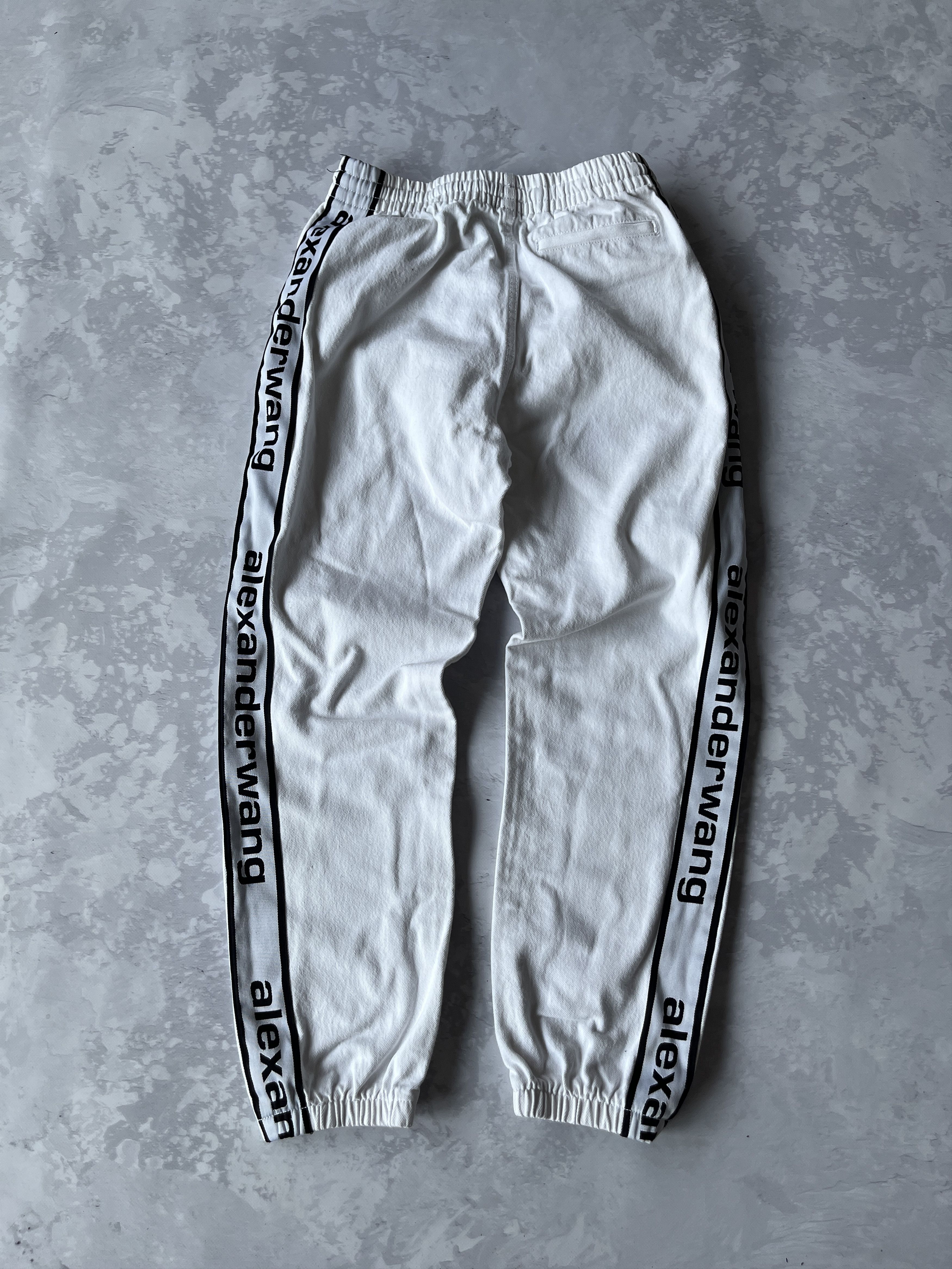 Alexander wang denim jogger side logo sweatpants XS