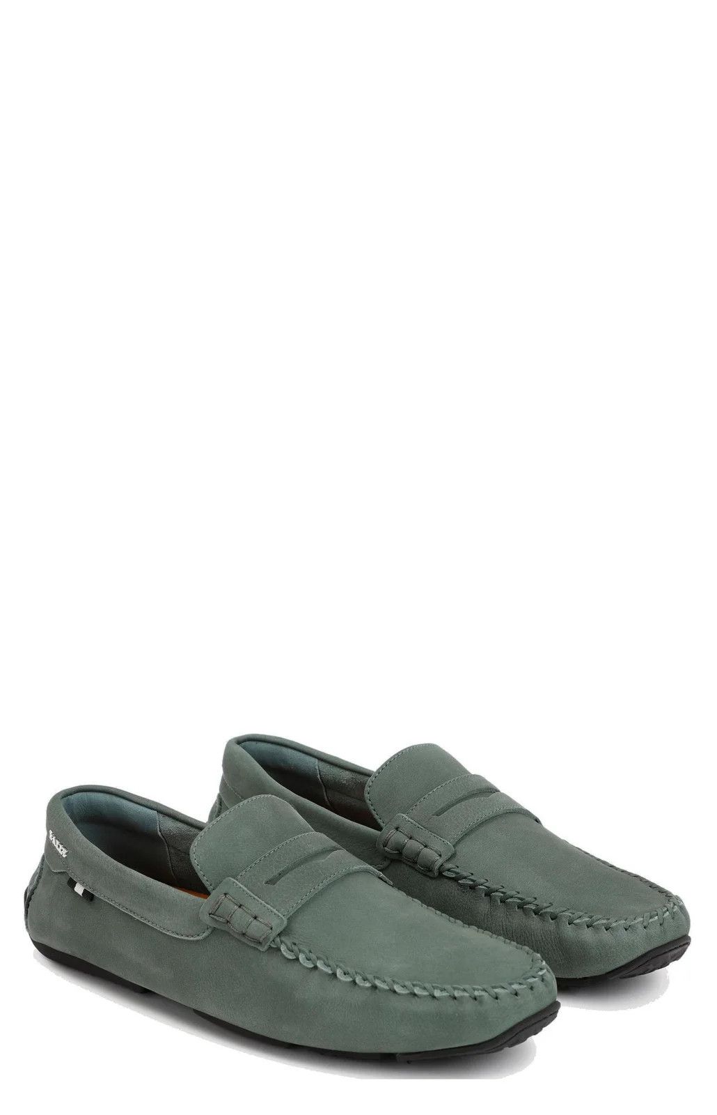 Bally o1y1224 Logo Slip On Loafers in Sage Green Size US 9 / EU 42 - 1 Thumbnail