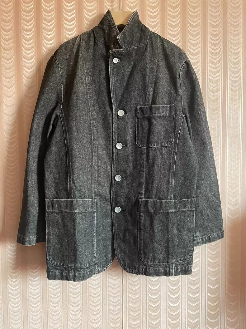 Issey Miyake Issey Miyake Washed grey denim jacket Size US M / EU 48-50 / 2 - 2 Thumbnail