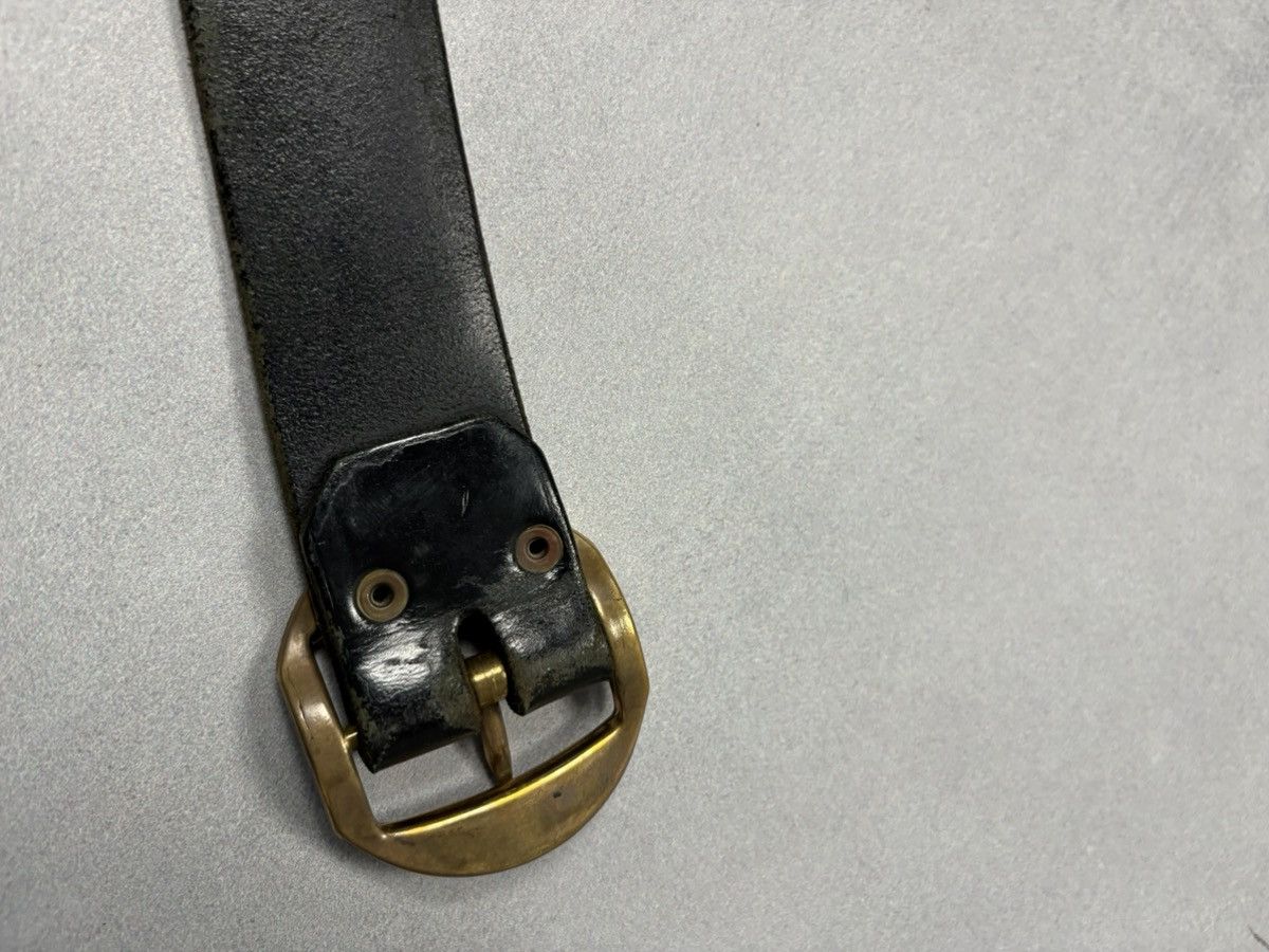 Vintage Vintage Etro Style Black Leather Belt Gold Animal Studs Boho Size ONE SIZE - 13 Thumbnail
