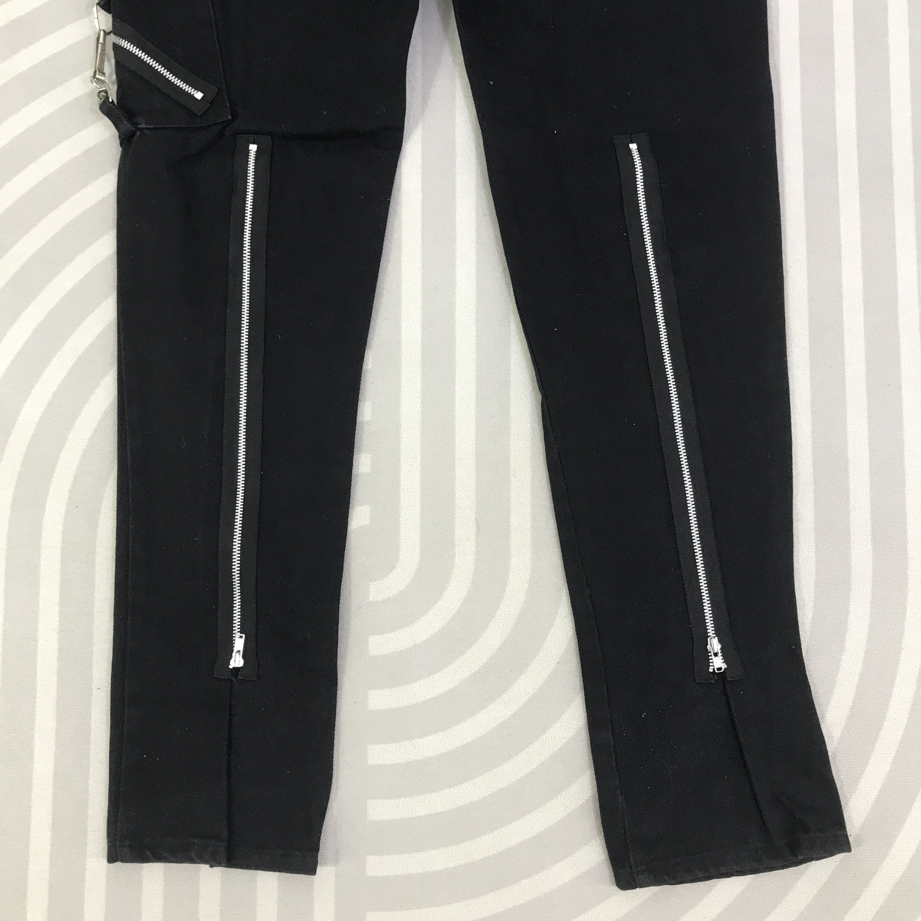 Japanese Brand Punk For Your Unholy Life 666 bondage Jeans Pants K130B15 Size US 32 / EU 48 - 6 Thumbnail