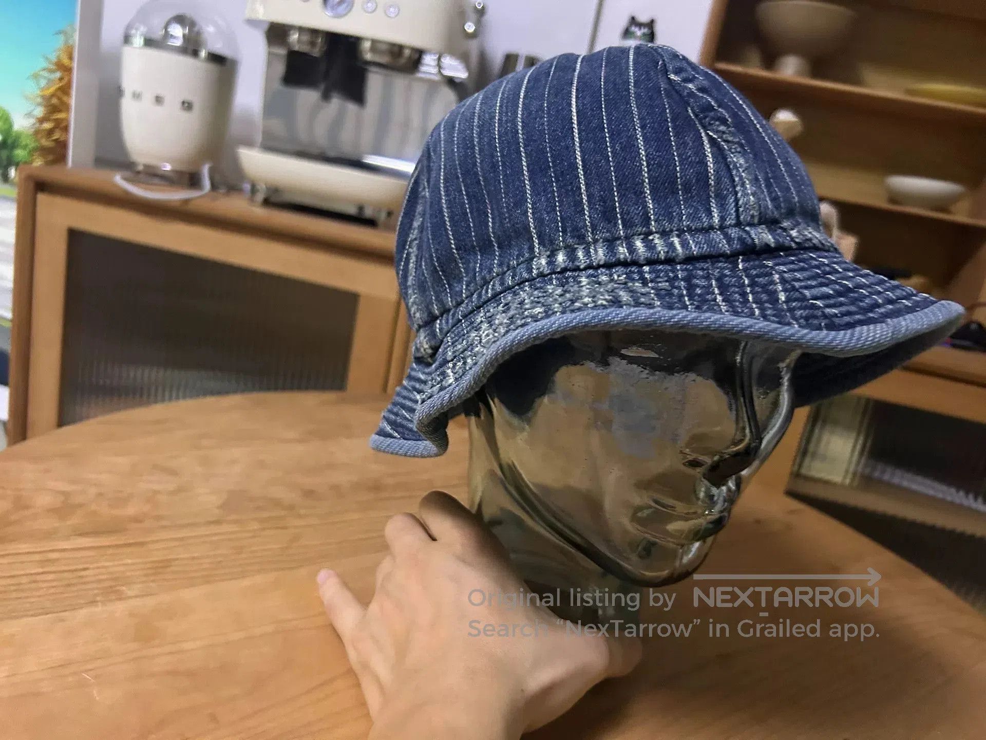 Porter Classic classic denim bucket hat for summer style. Size ONE SIZE - 3 Thumbnail