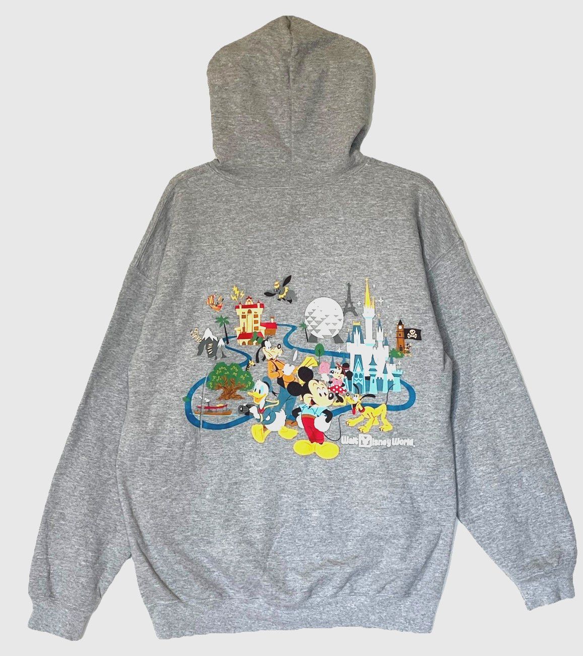 Disney Disney Worlds Mickey Mouse Friends Zip Hoodie Sweatshirt Size US L / EU 52-54 / 3 - 6 Thumbnail