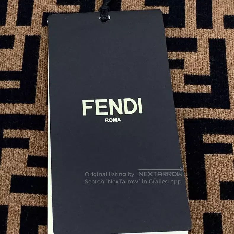 Fendi Fendi Brown Logo Letter Full Print Crewneck Short Sleeve K Size XXS / US 00 / IT 34 - 7 Thumbnail