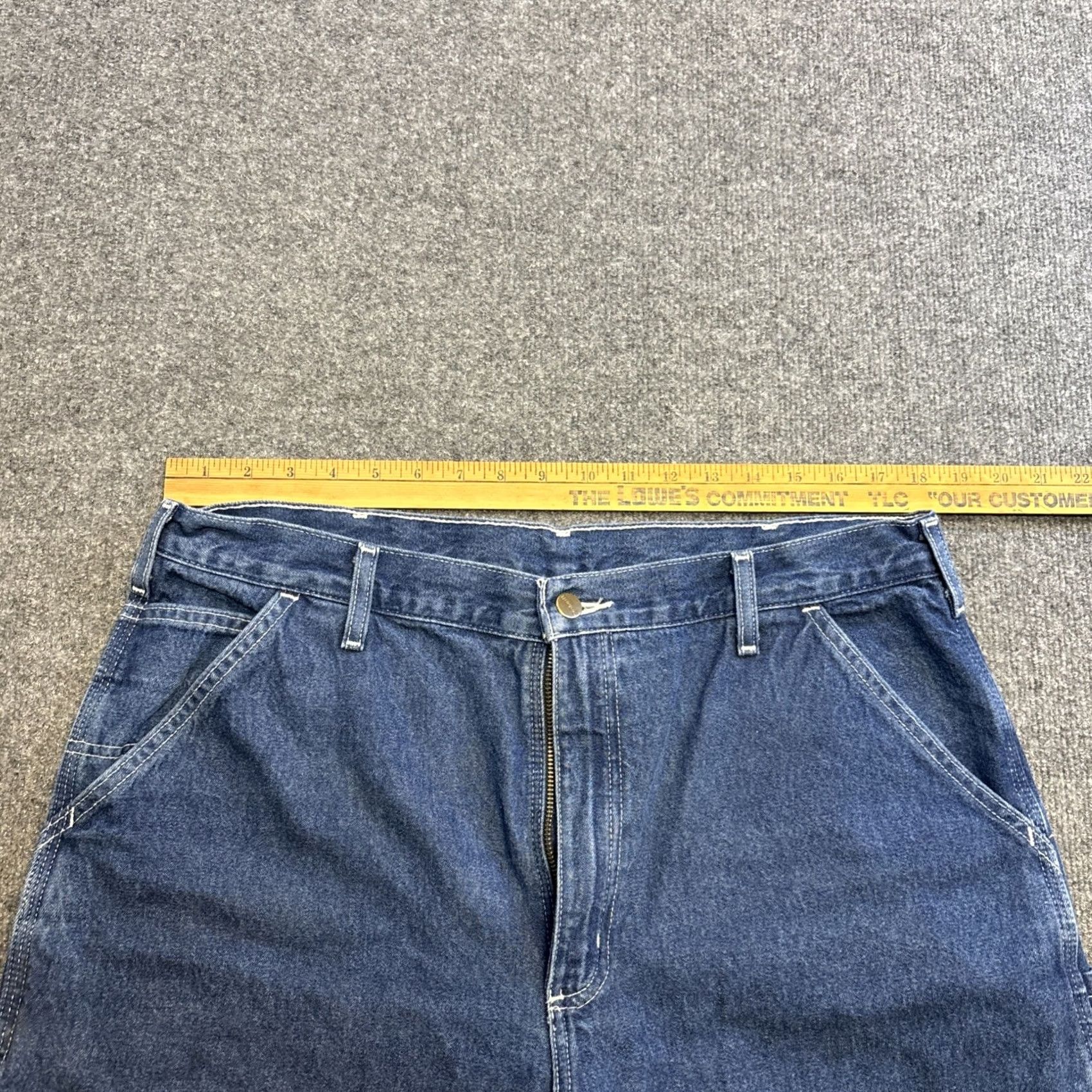 Carhartt Carhartt Jeans Men’s 38x30 Denim Cotton 813-DST Blue Men’s Straight Pockets Regular 30 Inseam Size US 38 / EU 54 - 5 Thumbnail