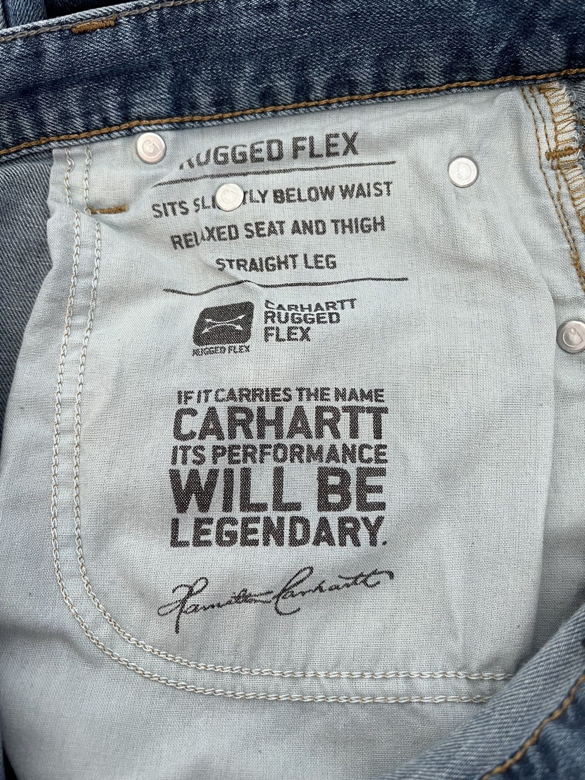 Carhartt Carhartt Relaxed Fit Straight Leg denim Size US 32 / EU 48 - 6 Thumbnail