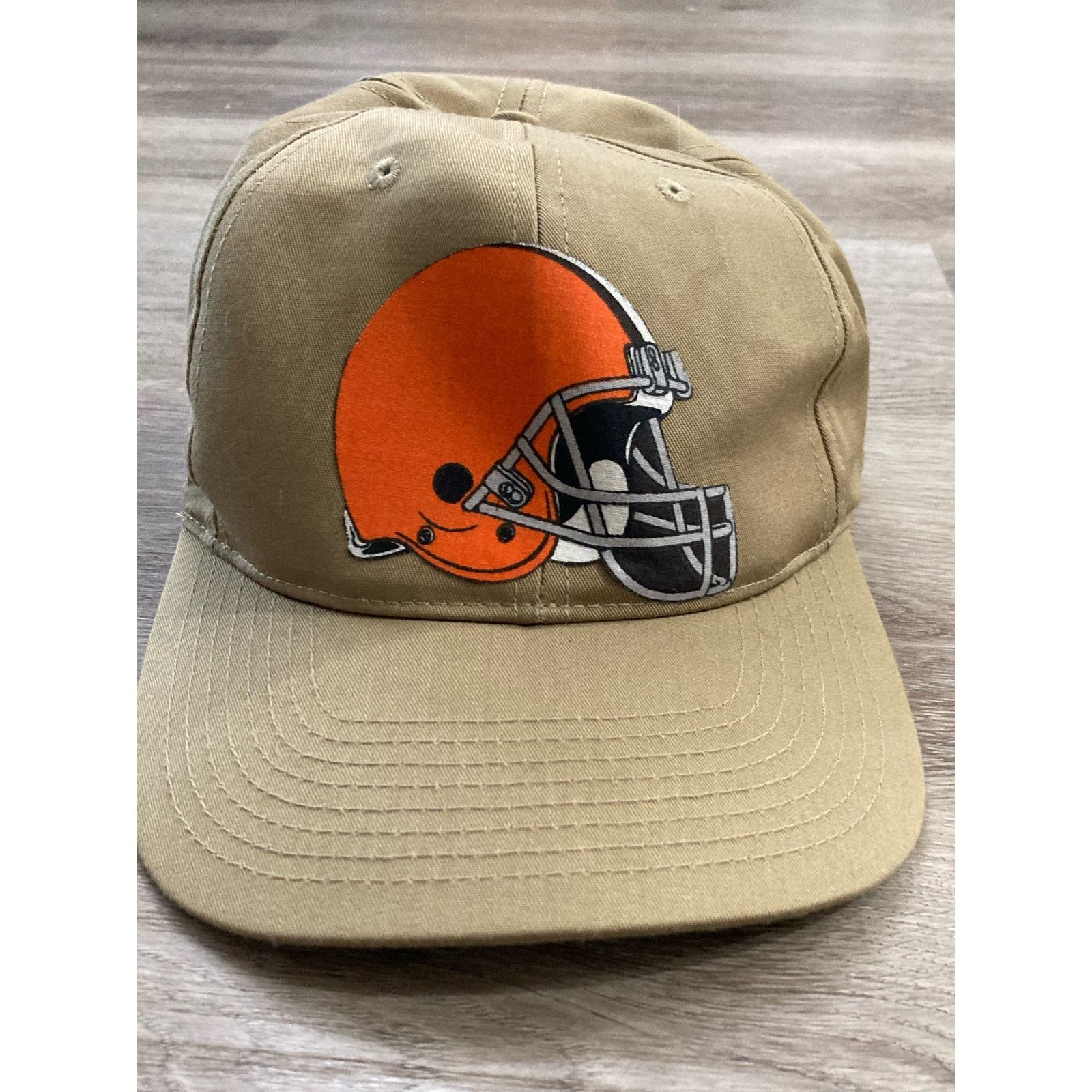 Other Vintage Cleveland Browns Beige Bill Snapback Hat Adult OS Size ONE SIZE - 2 Thumbnail