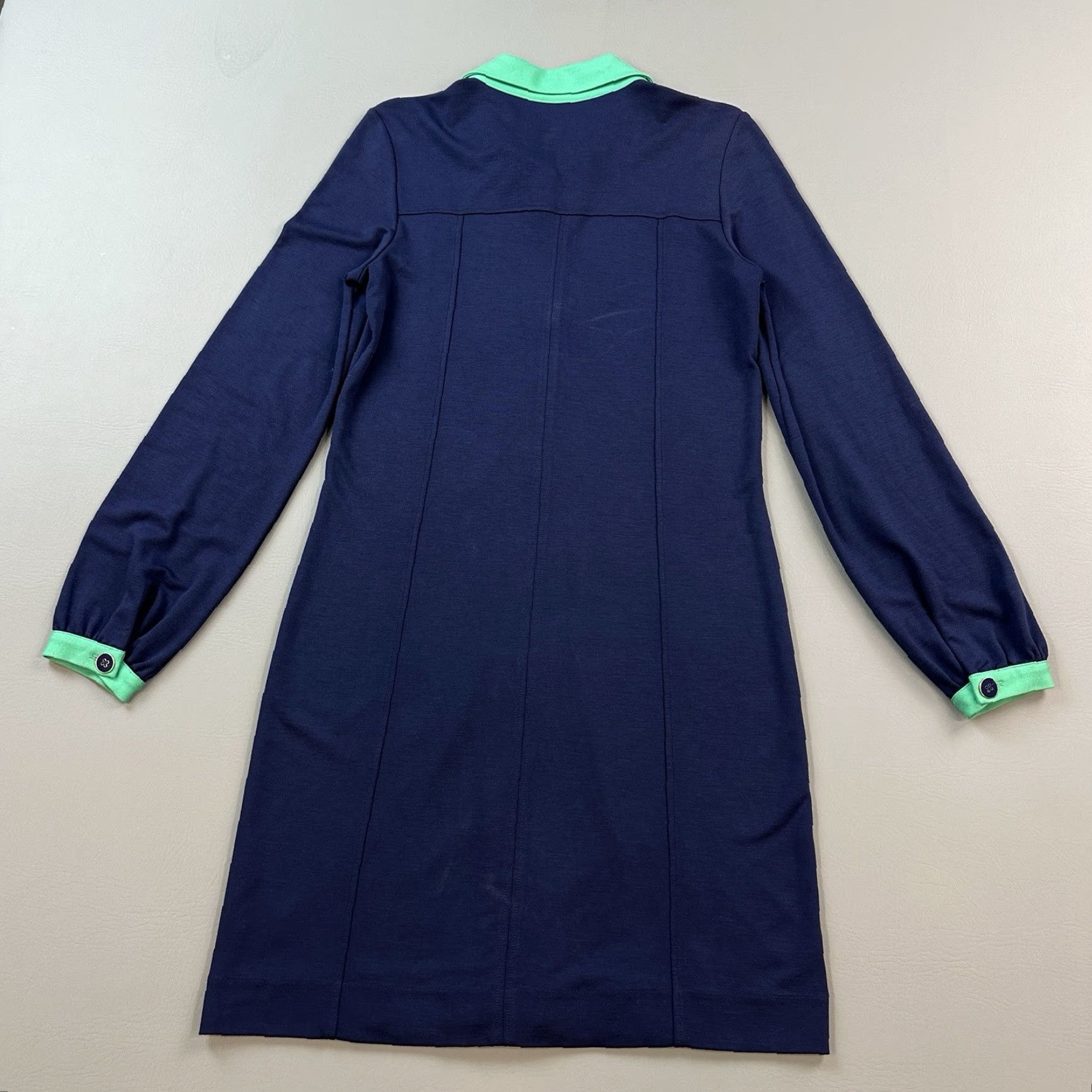 Lilly Pulitzer VINTAGE Lilly Pulitzer Dress Women's Medium Navy Loreen Multi Jade Button Front No Belt Size M / US 6-8 / IT 42-44 - 7 Thumbnail
