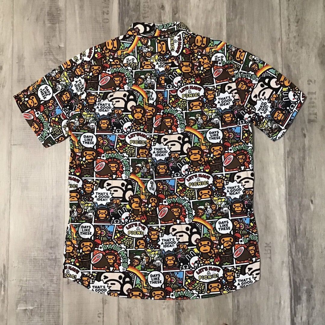 Bape BAPE Comic Milo & Lisa shirt a bathing ape Size US M / EU 48-50 / 2 - 3 Thumbnail
