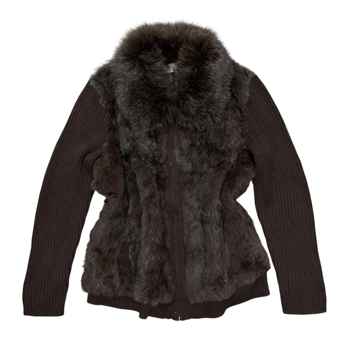 14th Addiction 2000s Japanese Archive Fur Fox Jacket ifsixwasnine LGB style Size US XXS / EU 40 - 2 Thumbnail