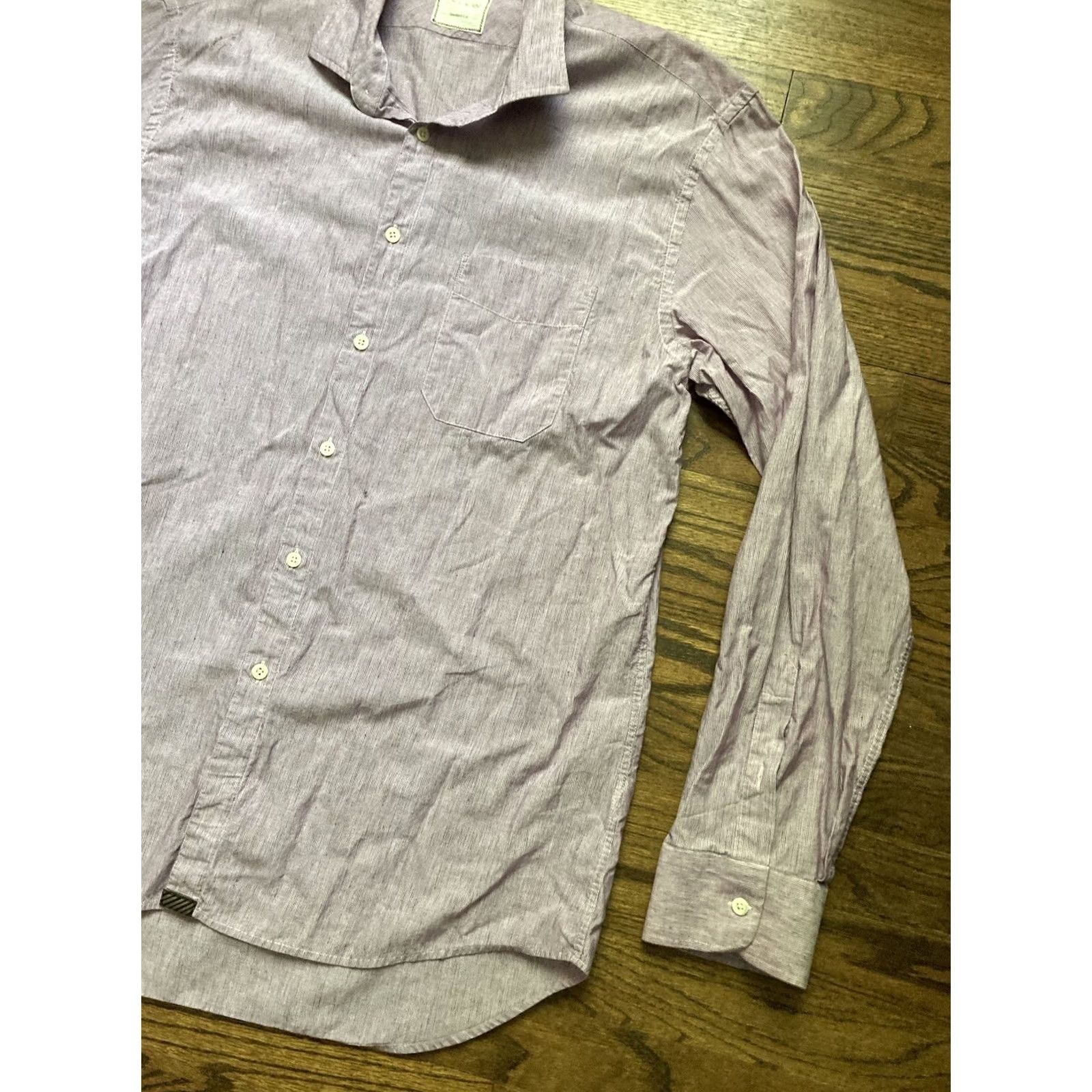 Billy Reid Billy Reid Shirt Men’s 2XL Purple Linen Blend Button-Down Long Sleeve Shirt Size US XXL / EU 58 / 5 - 3 Thumbnail