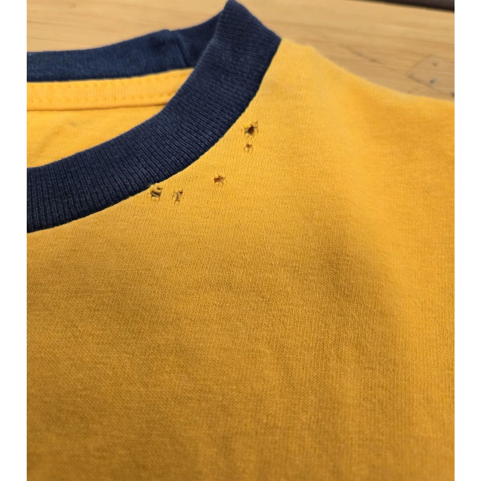 Nickelodeon SpongeBob SquarePants Shirt Mens Large Yellow Ringer Graphic Nickelodeon Booyaa Crew Neck Short Sleeve T-Shirt Cartoon Mens Size US L / EU 52-54 / 3 - 3 Thumbnail