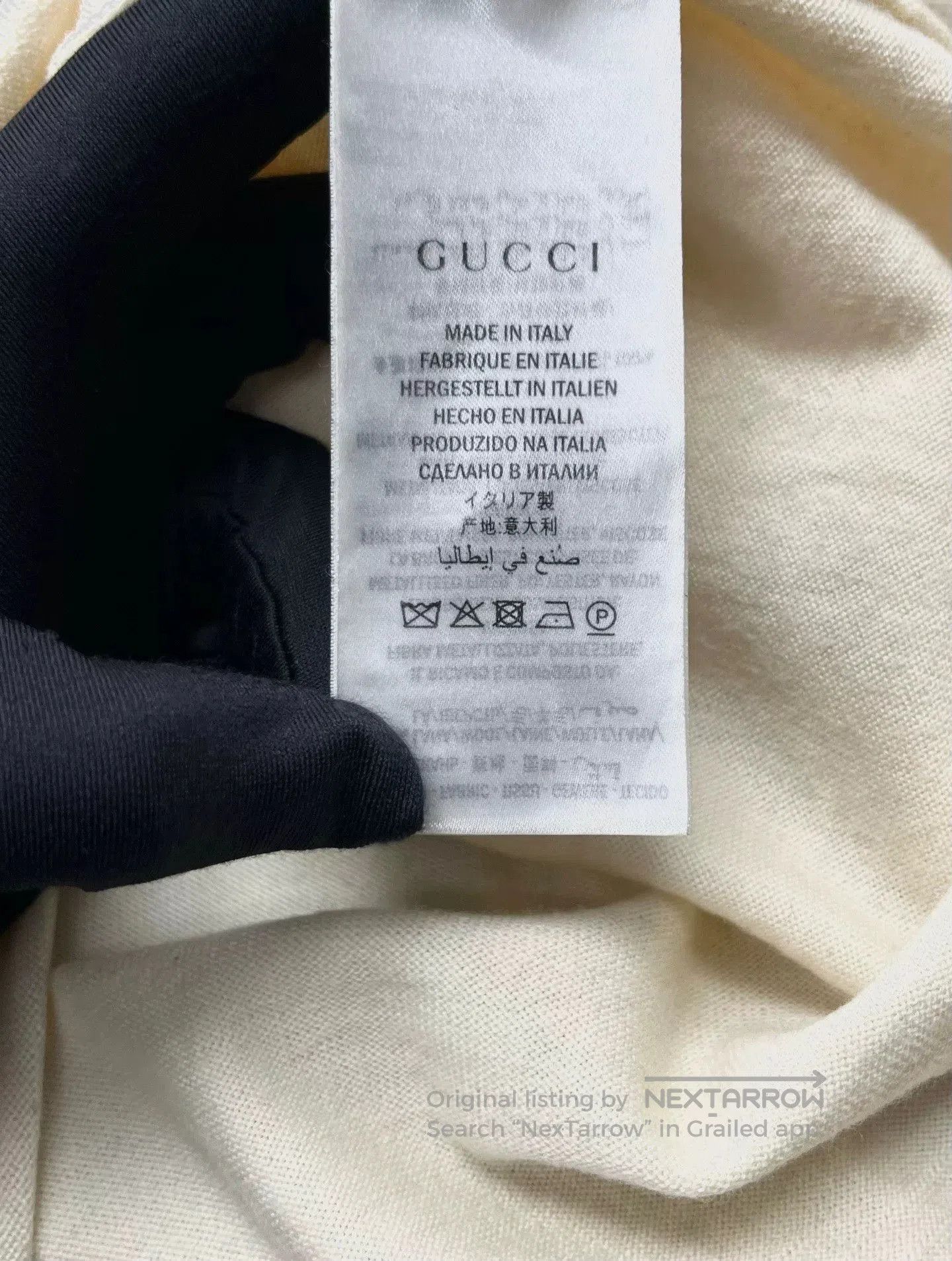 Gucci gucci beige striped embroidered knitted sweater. Size US M / EU 48-50 / 2 - 4 Thumbnail