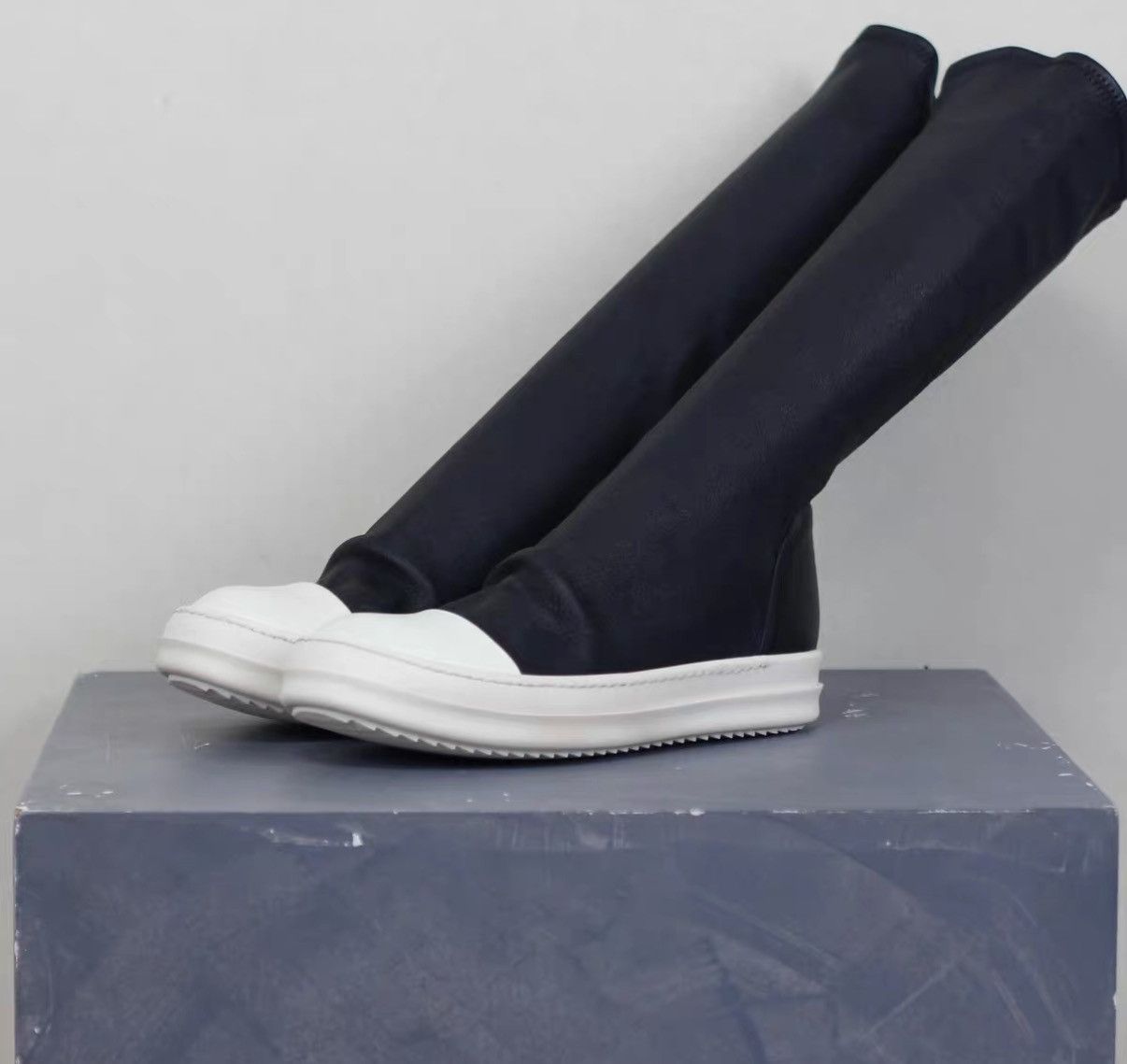 Rick Owens Rick Owens Mainline Lambskin "God" Boots/Long Boots (Unisex) Size US 5 / IT 35 - 1 Thumbnail